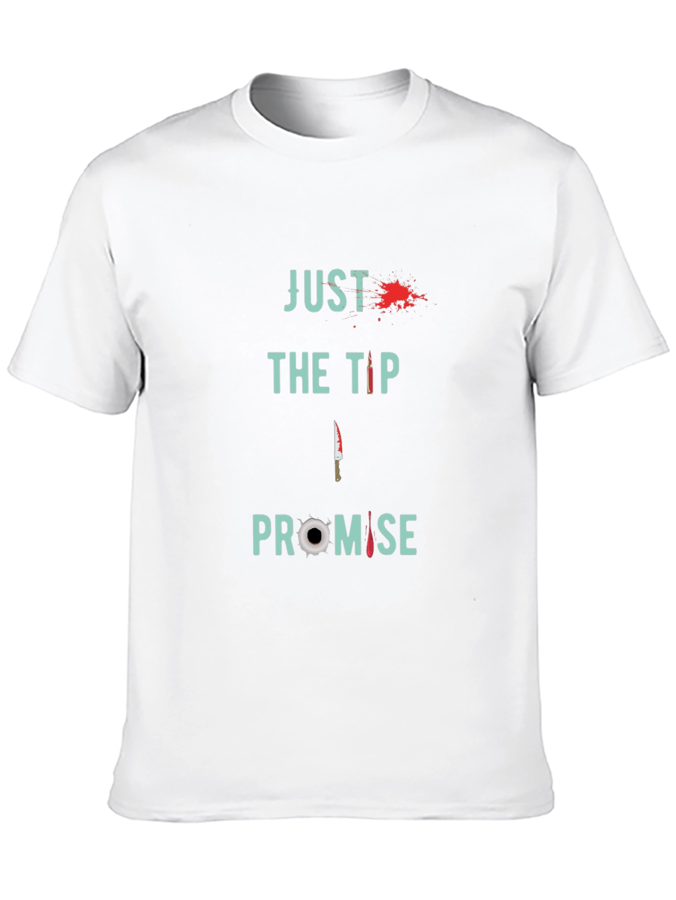 Black Just the Tip Promise Graphic Tee view 10