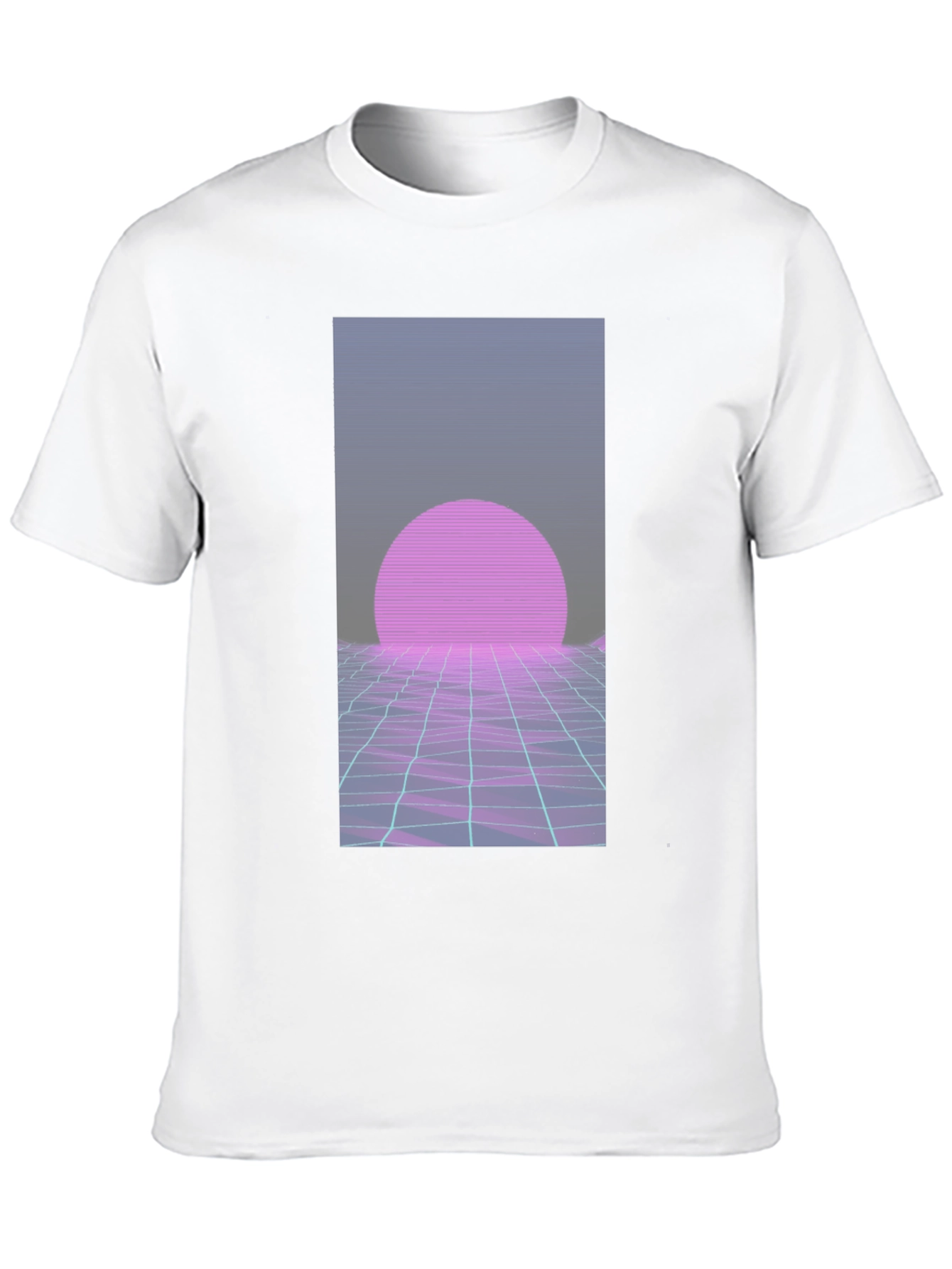 Black Retro Wave T-Shirt: 80s Style Sunset Graphic Tee view 10