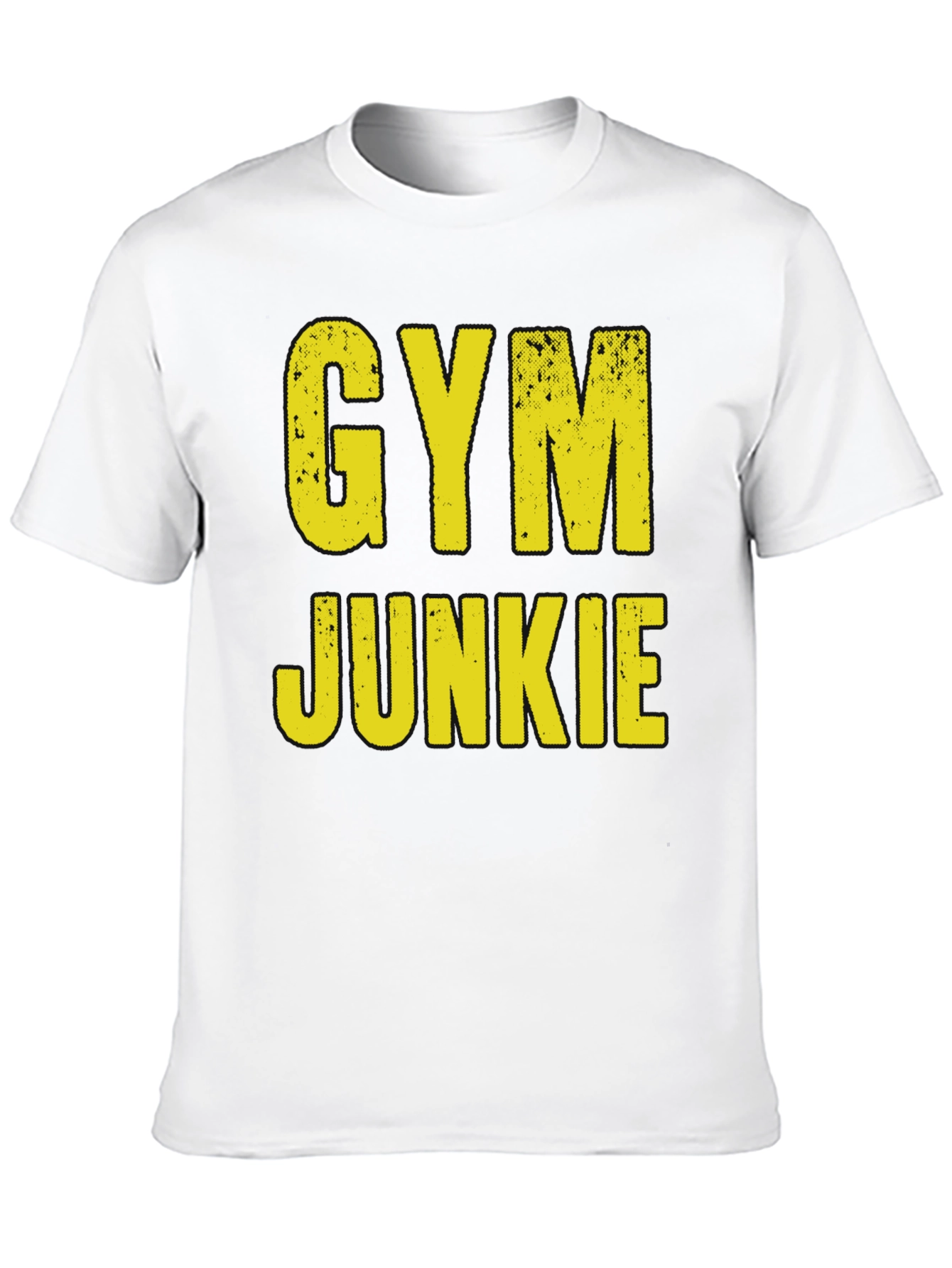 Black Gym Junkie Graphic T-Shirt - Fitness Apparel view 10