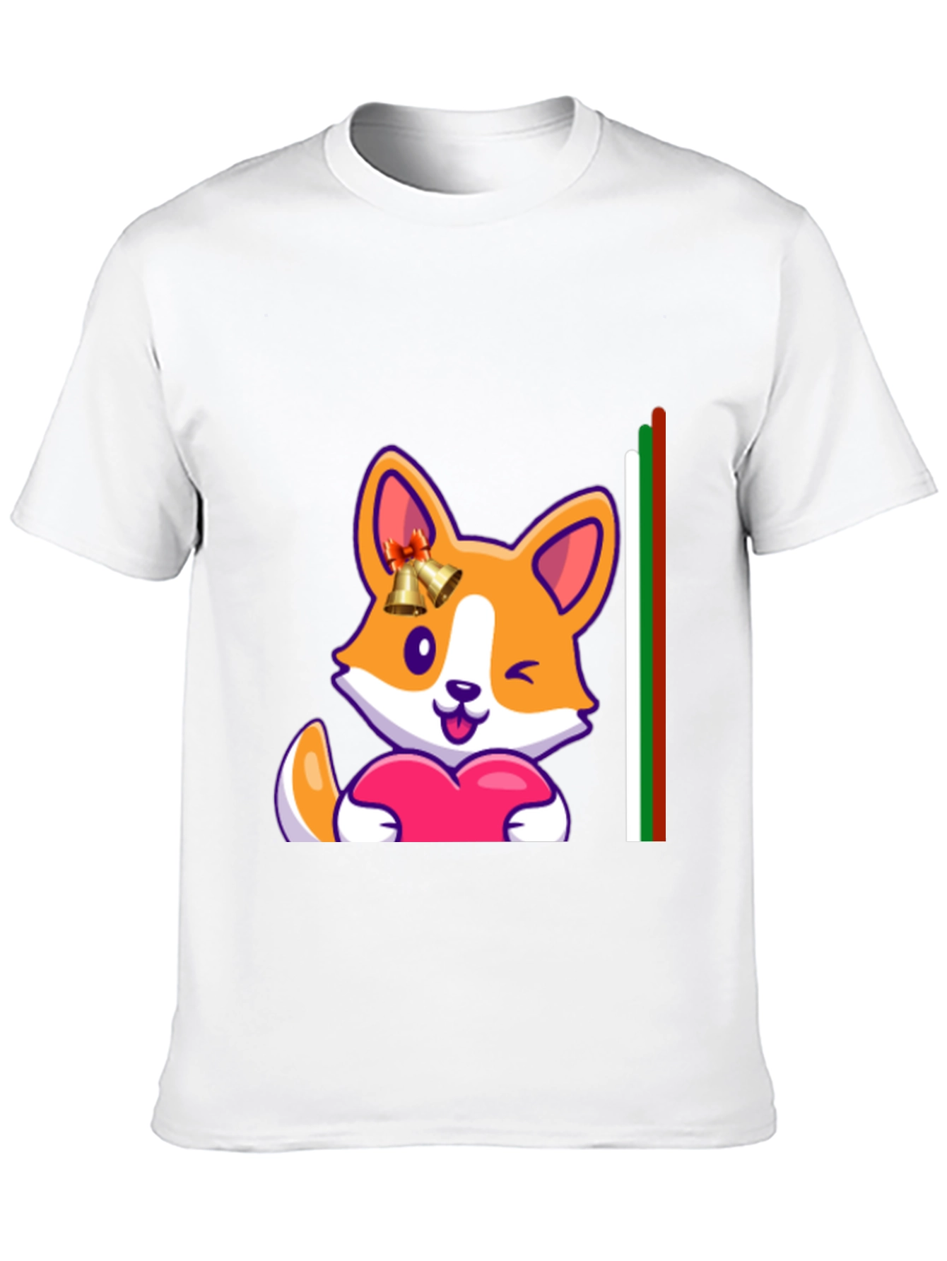 Black Corgi Love Heart Tee - Cute Graphic Print view 10