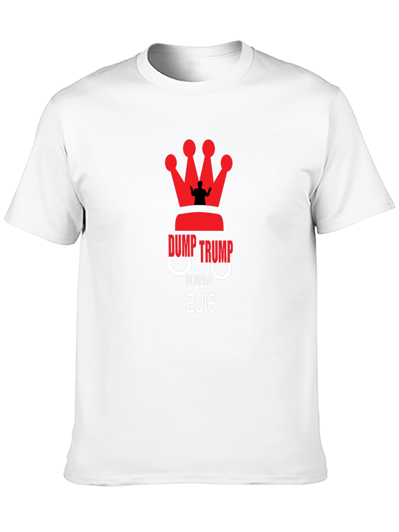 Black Dump Trump 2016 Political T-Shirt view 10