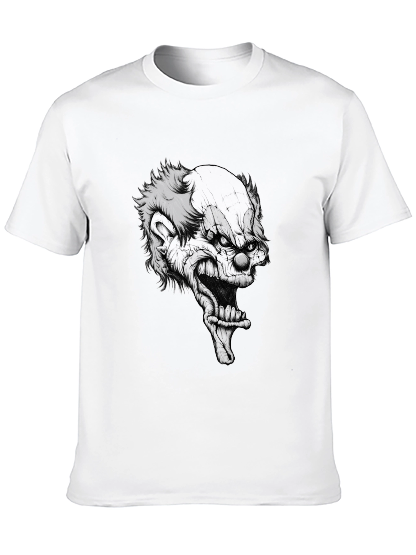 Black Men's Black Clown Graphic Tee view 10