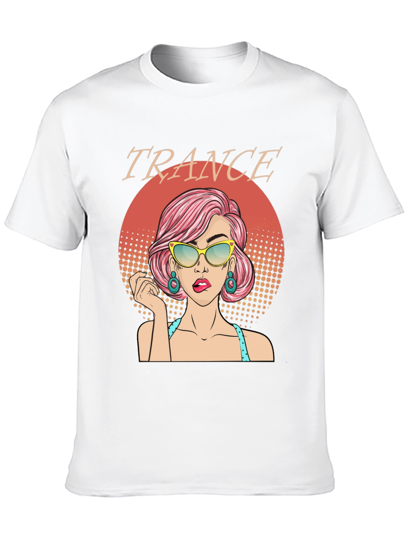 Trance Music T-Shirt - Retro Pop Art Graphic Tee - 10