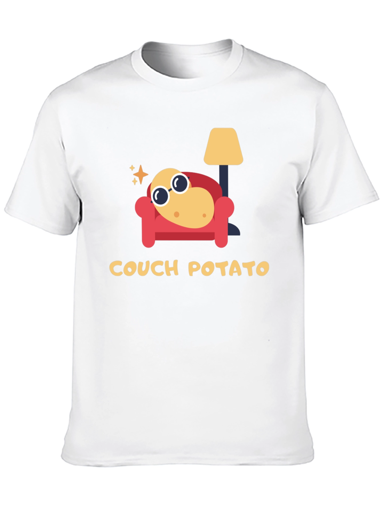 Black Couch Potato Graphic Tee - Lazy Day Comfort view 10