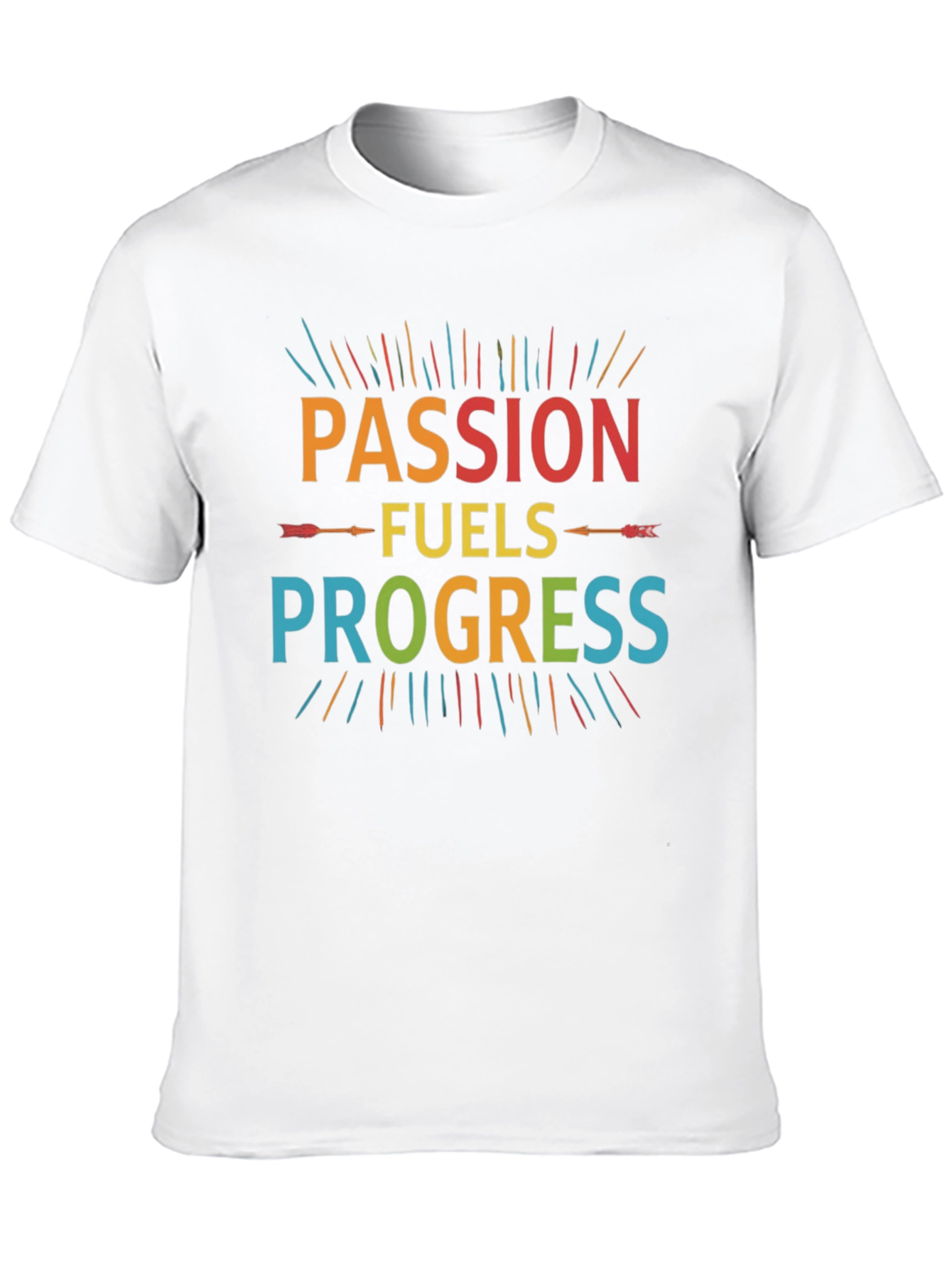 Black Passion Fuels Progress Graphic Tee view 10