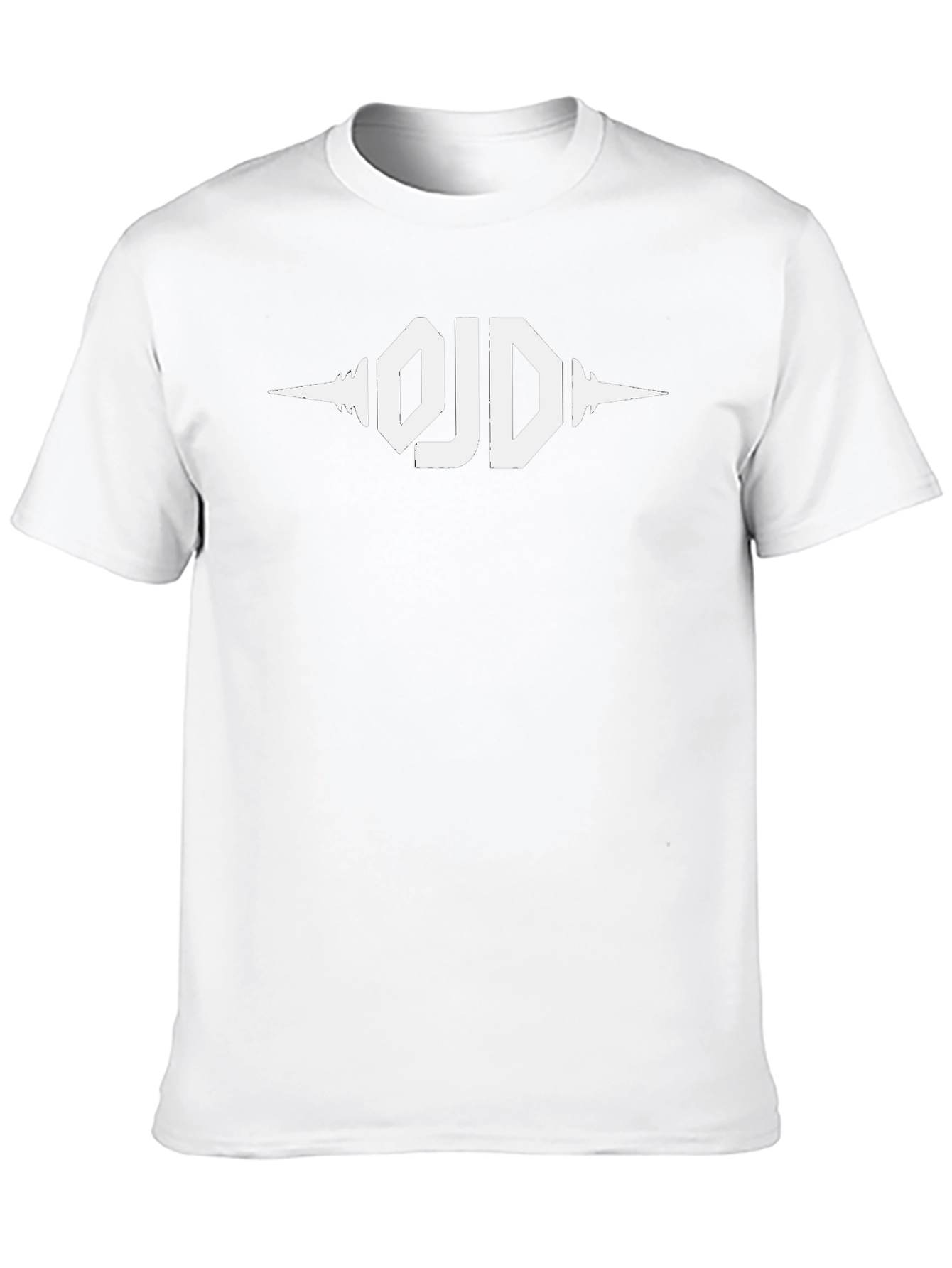 Black Black T-Shirt with White 'OJD' Logo view 10