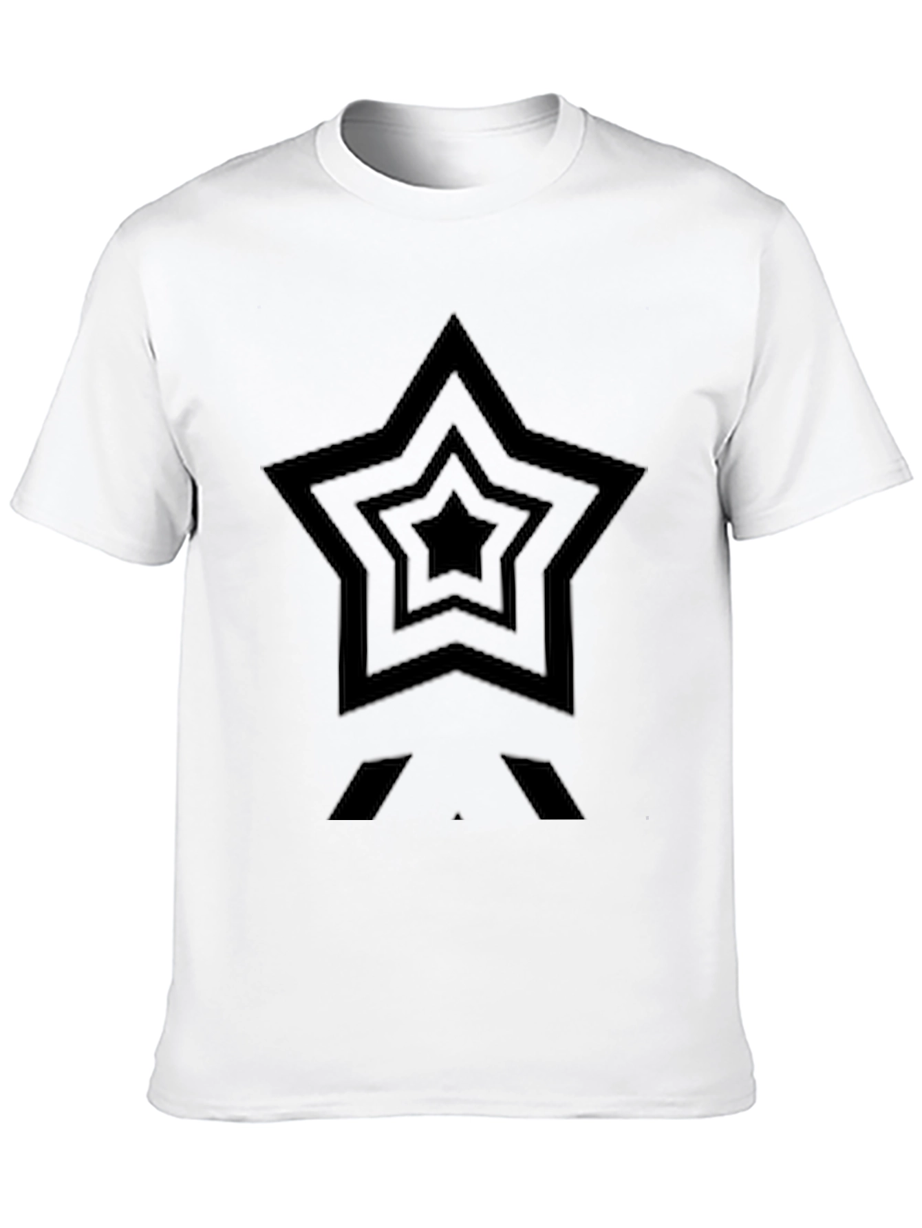 Black Black Star Graphic Tee - Stylish Men's T-Shirt view 10