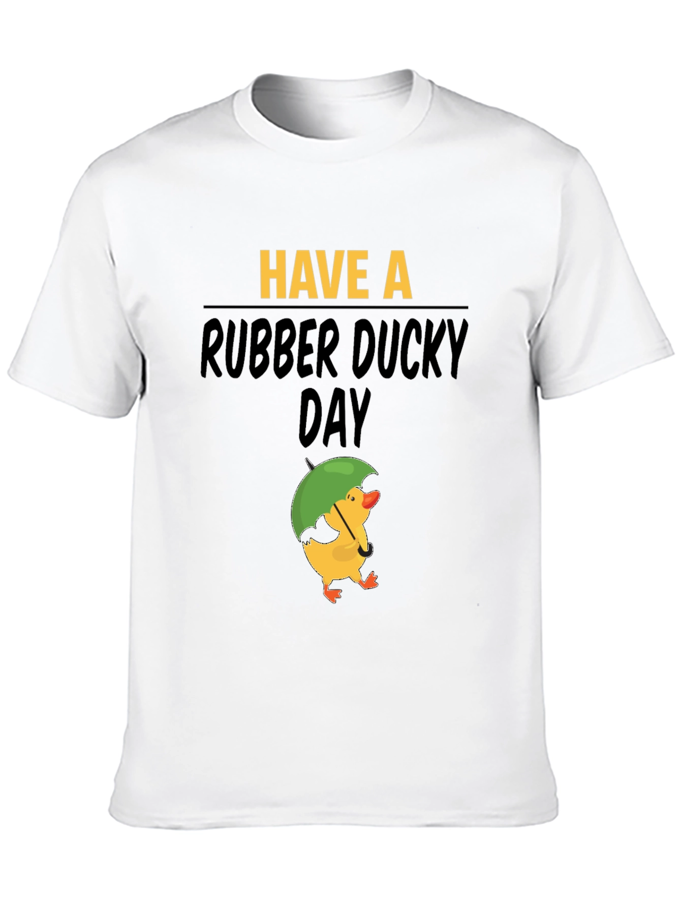 Black Rubber Ducky Day Graphic Tee - Black Cotton T-Shirt view 10