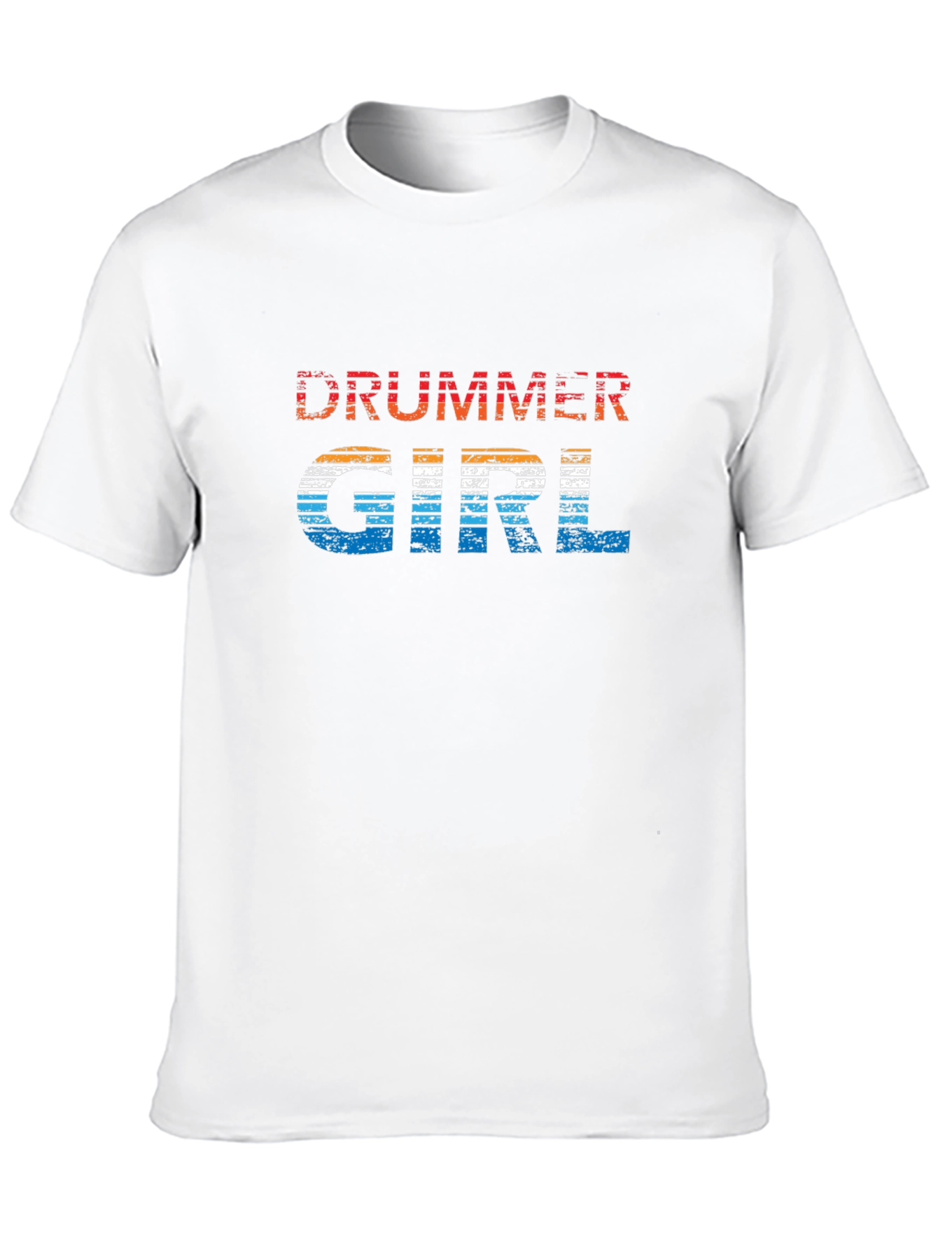 Black Drummer Girl Retro Graphic Tee view 10