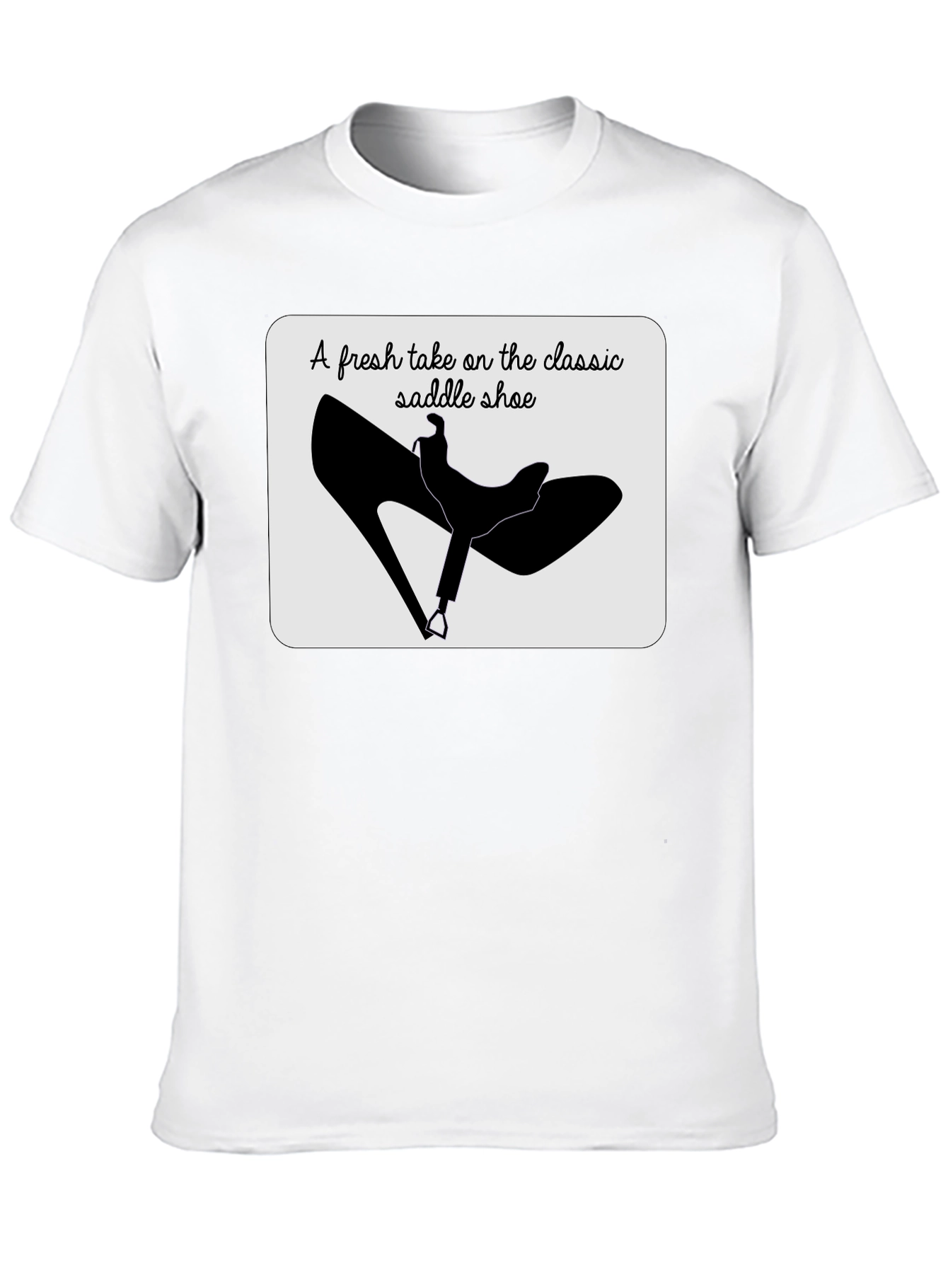 Black Saddle Shoe Tee: Classic Style Reimagined view 10