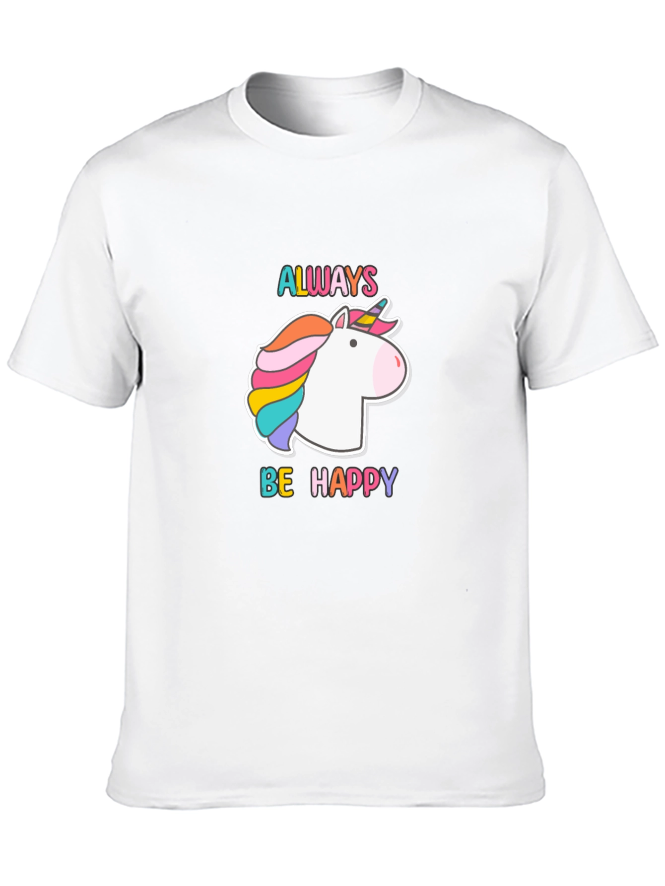 Black Unicorn 'Always Be Happy' Black Tee view 10