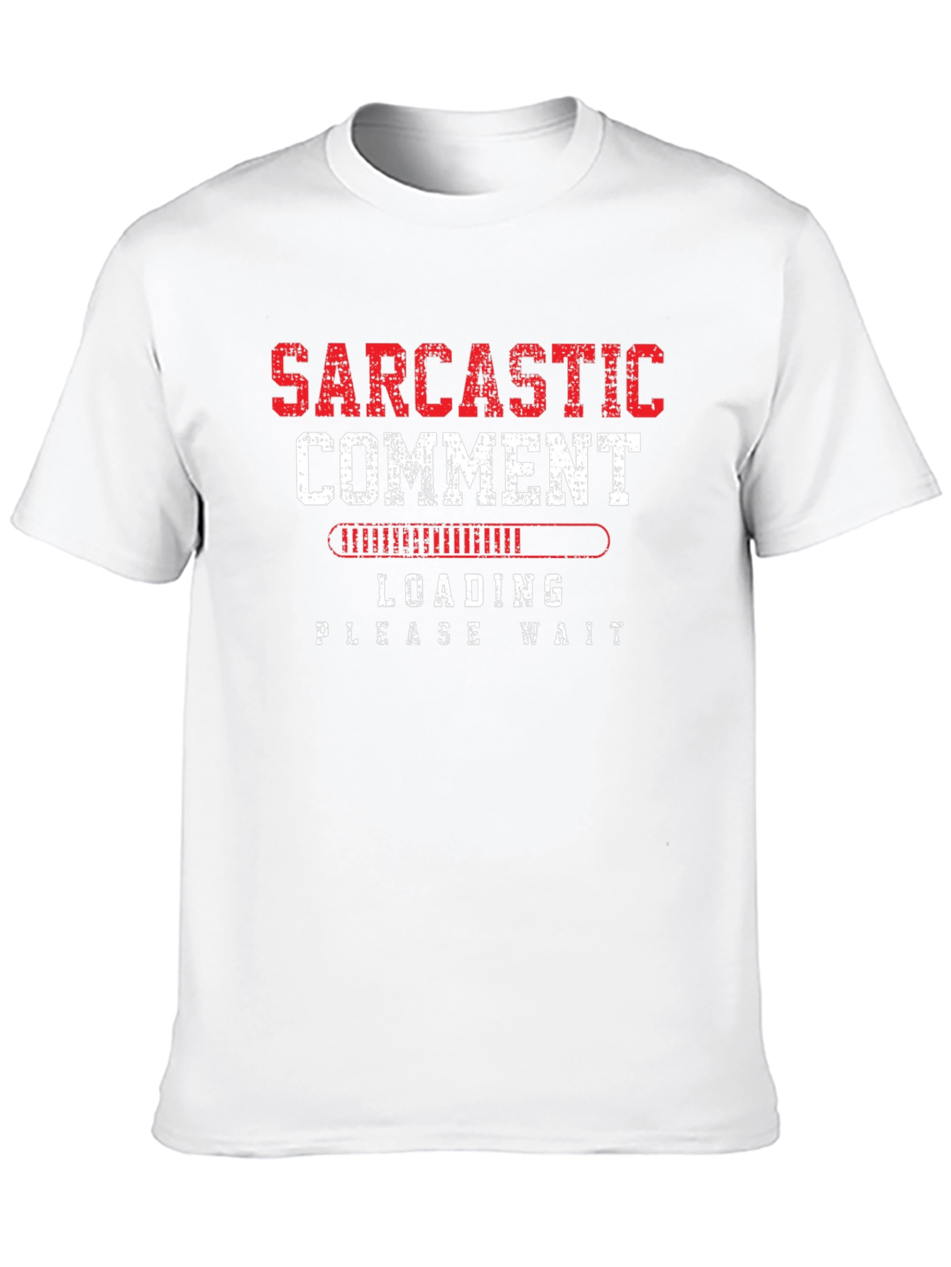 Black Sarcastic Comment Loading Graphic Tee view 10