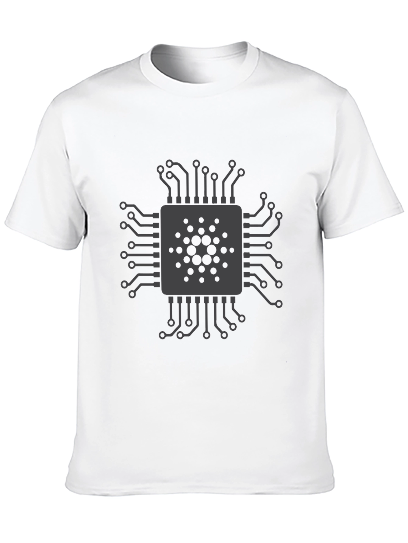 Black Circuit Board Graphic T-Shirt - Cool Tech Design view 10