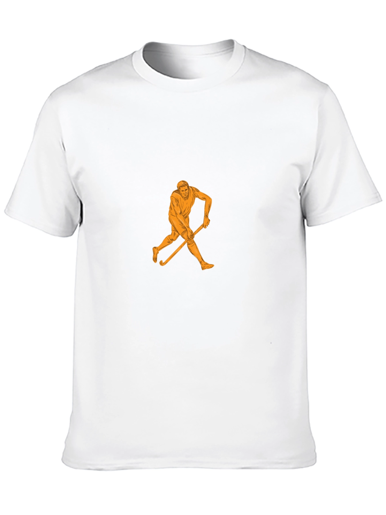 Black Hockey Player Graphic Black T-Shirt view 10