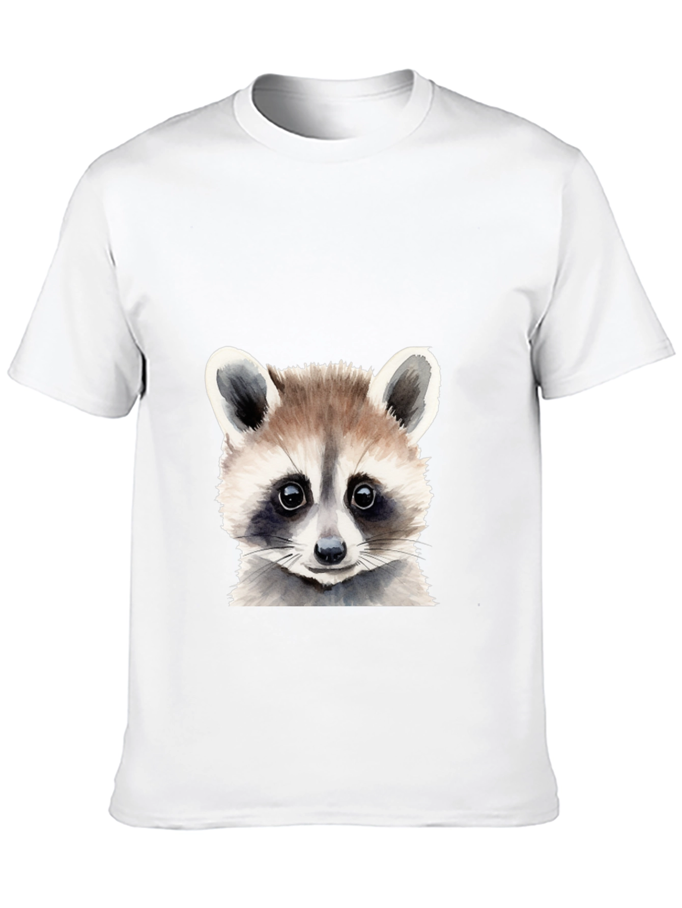 Black Raccoon Graphic Tee - Soft Cotton Black T-Shirt view 10