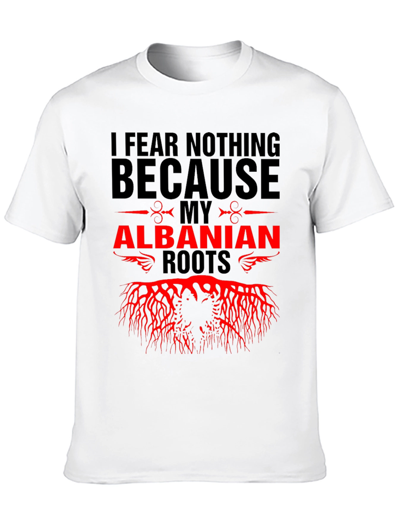 Black Albanian Roots Graphic Tee view 10