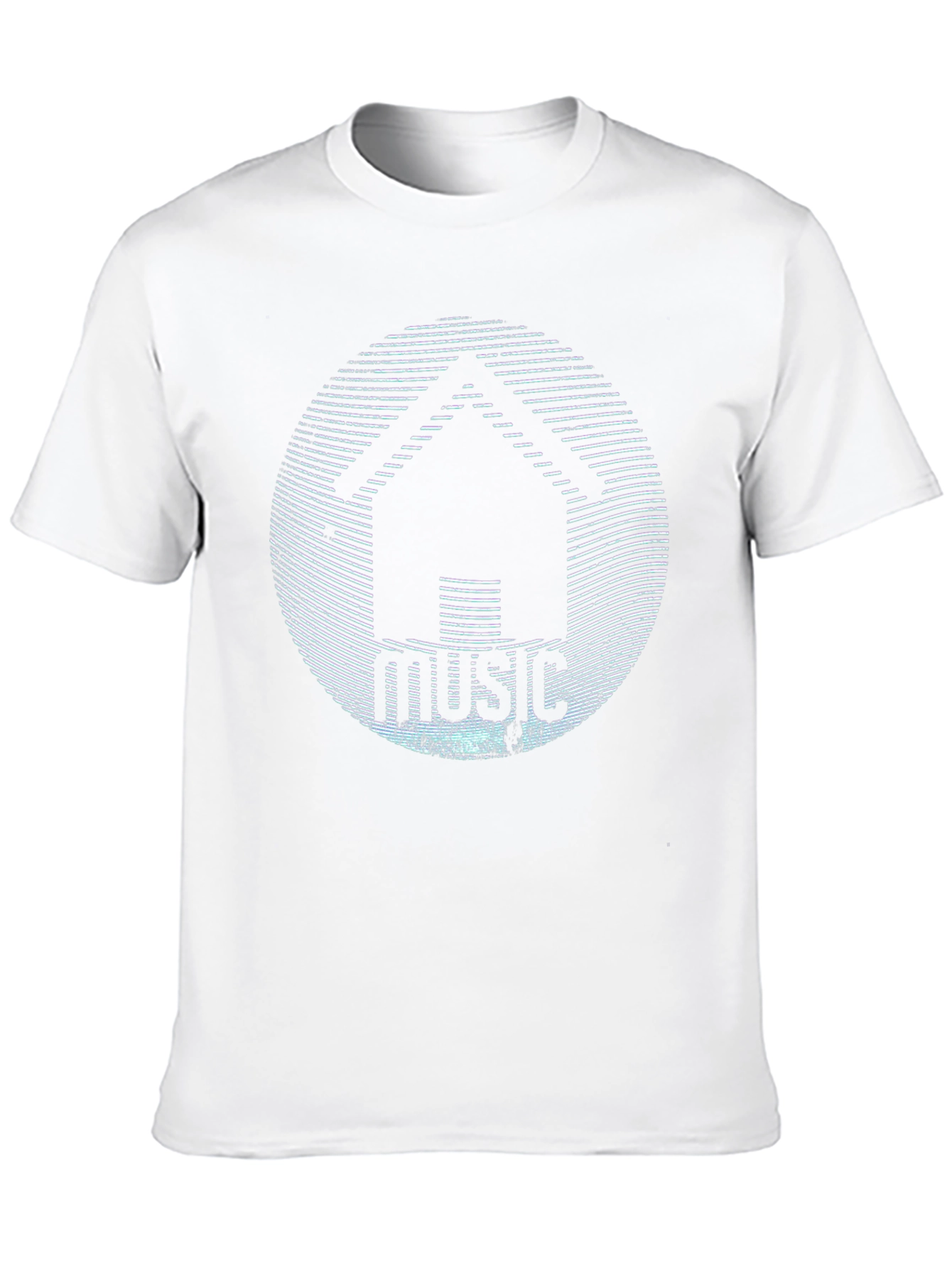 Black House Music Graphic T-Shirt - Black Crew Neck Tee view 10