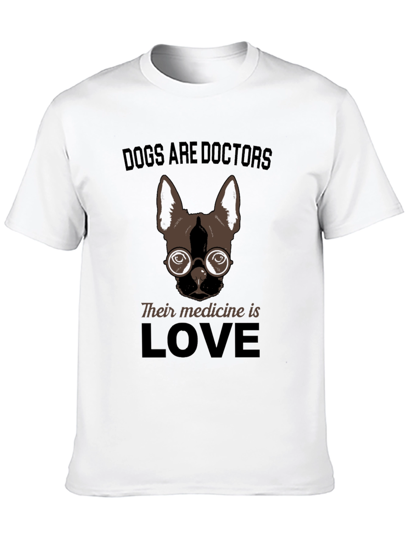 Black Dogs Are Doctors Love T-Shirt view 10