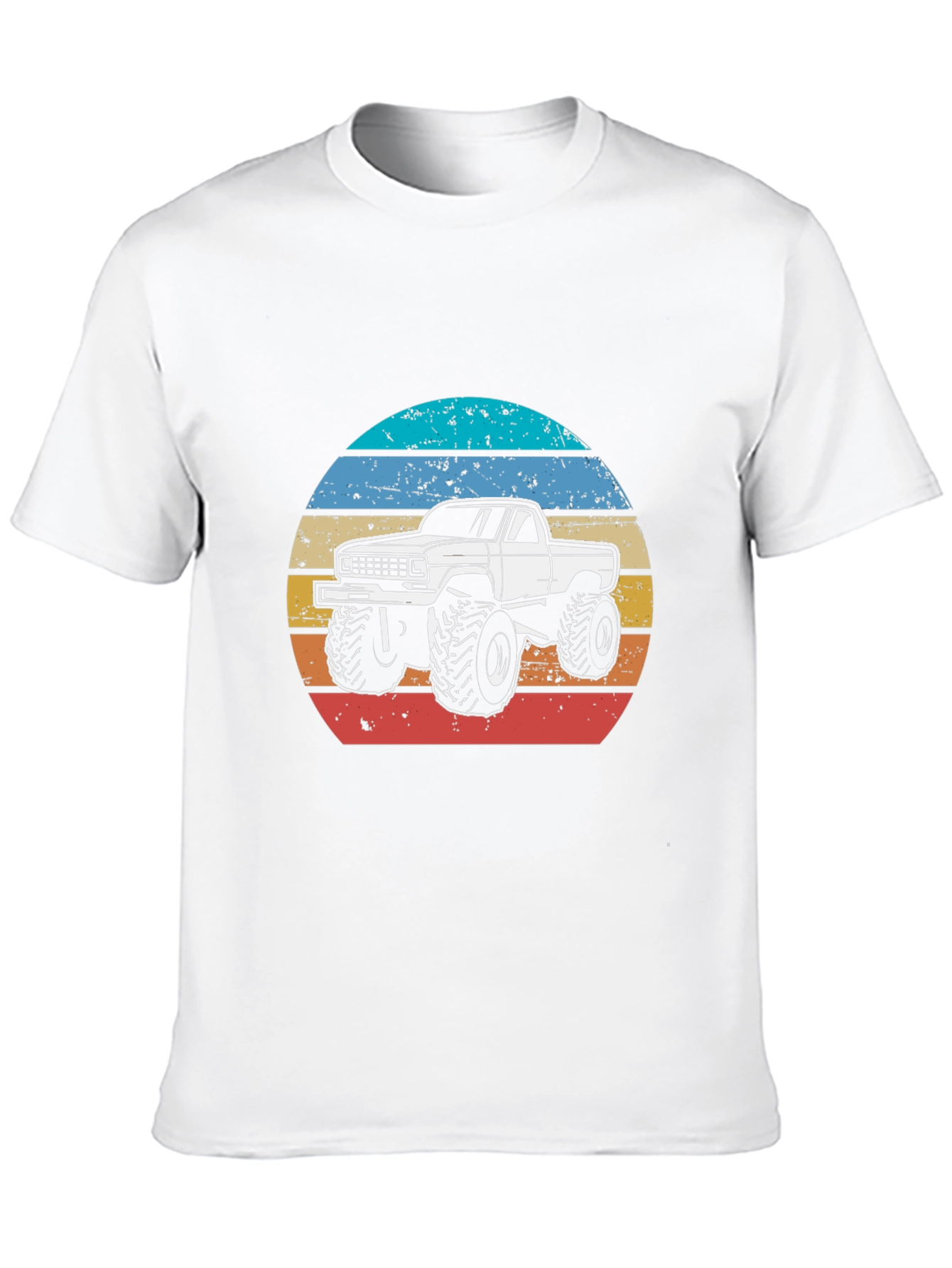 Black Retro Truck T-Shirt - Vintage Style Monster Truck Tee view 10