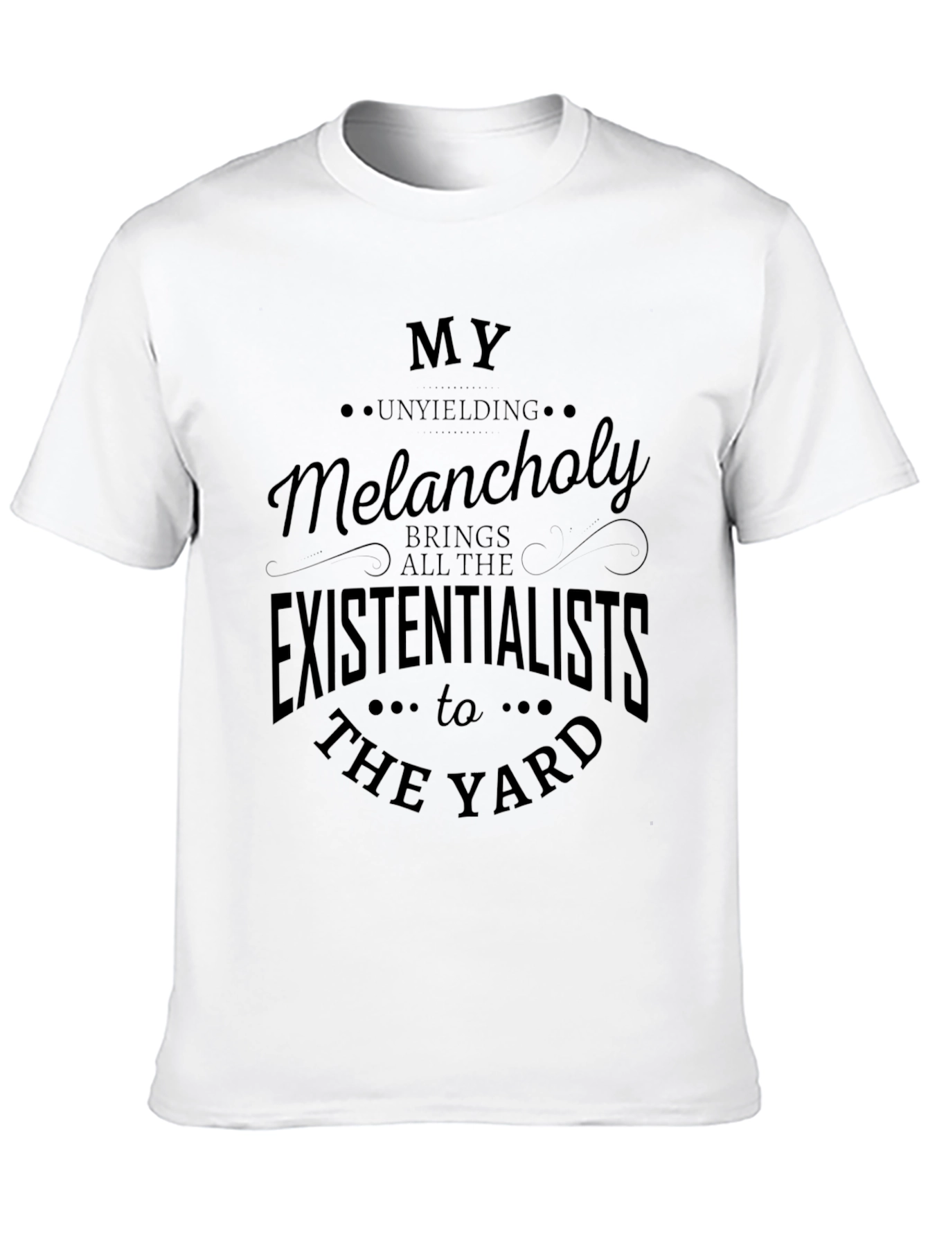 Black My Unyielding Melancholy T-Shirt view 10