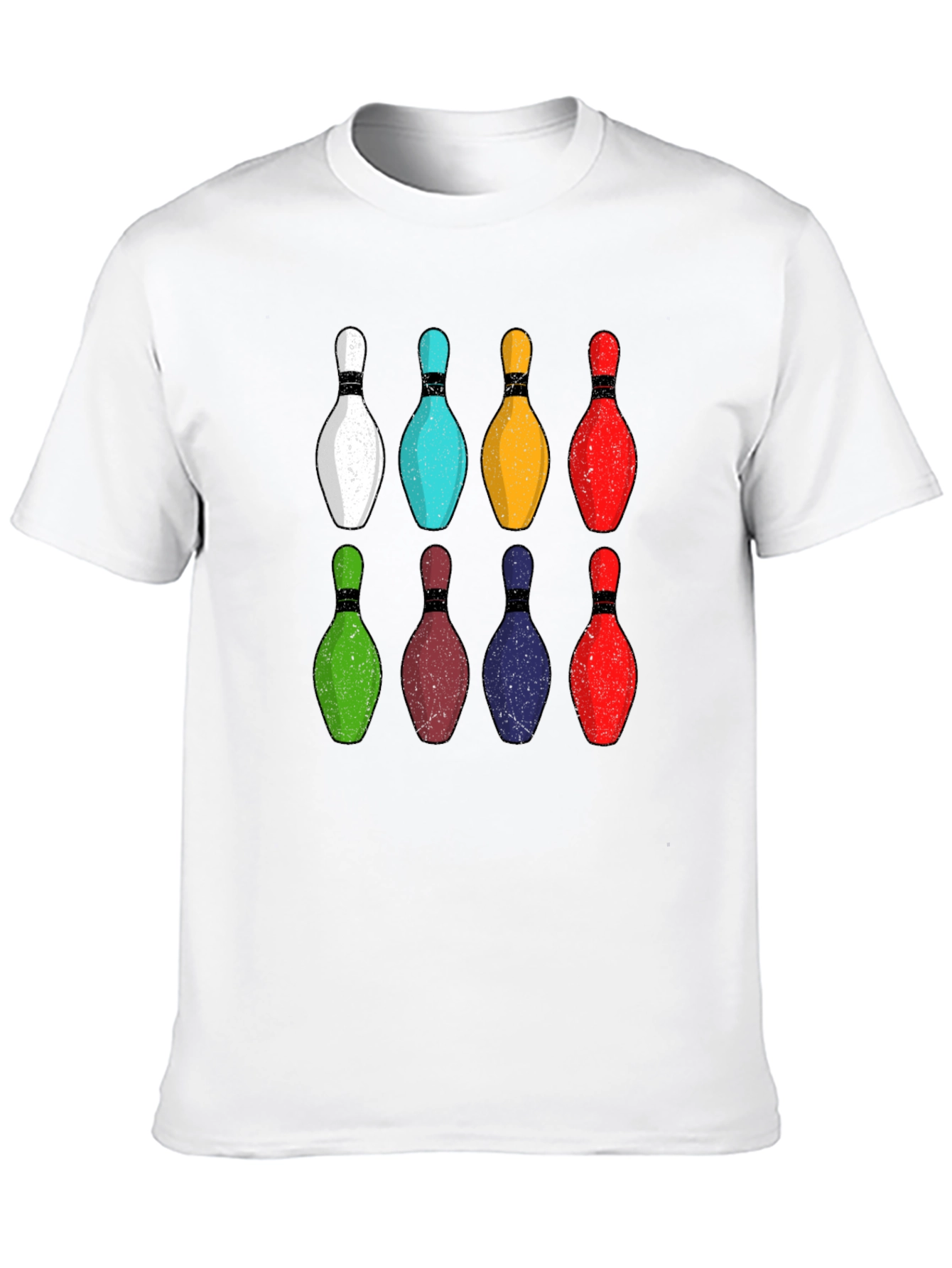 Black Bowling Pins Graphic Tee view 10
