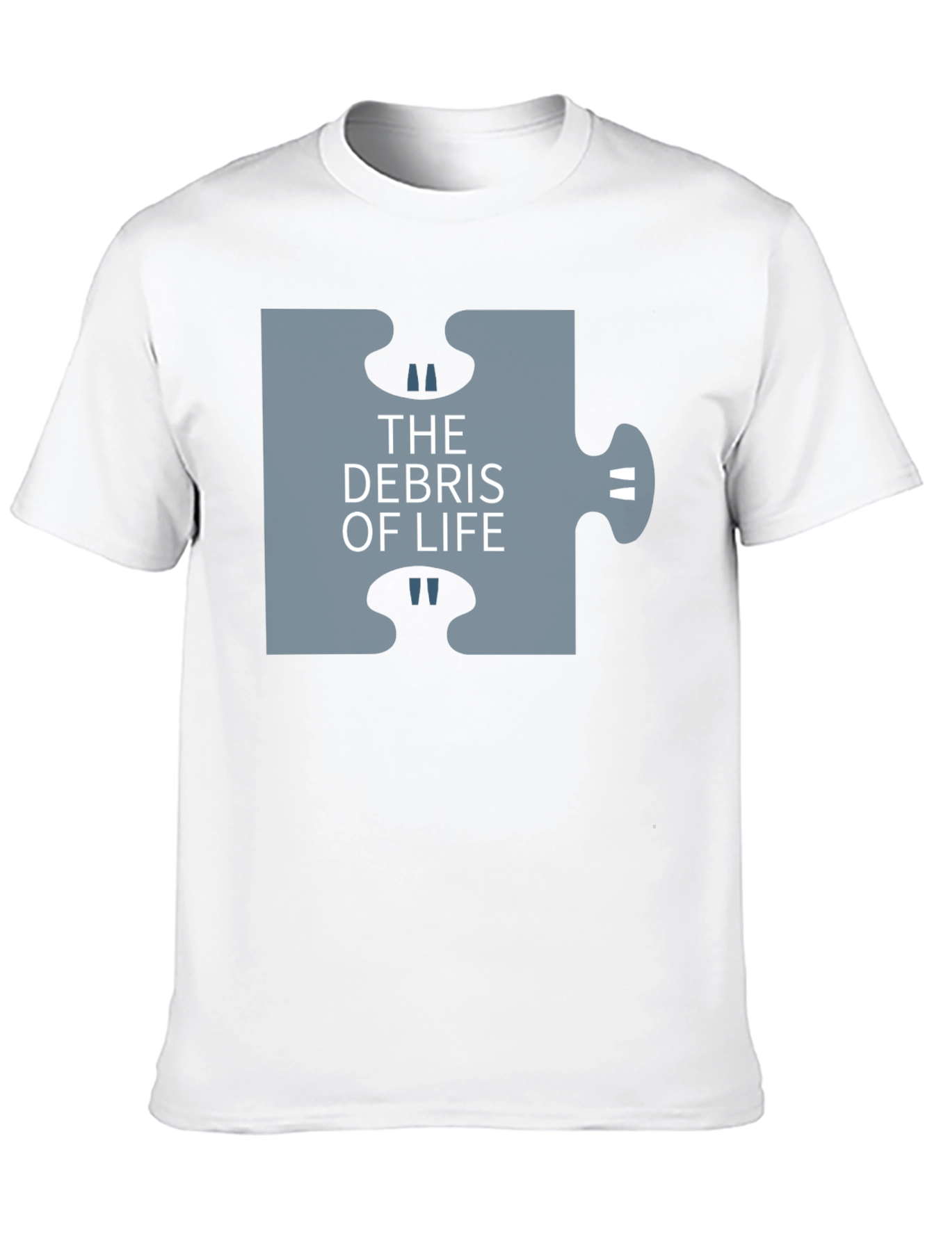 The Debris of Life Puzzle Tee - Dark Humor T-Shirt - 10