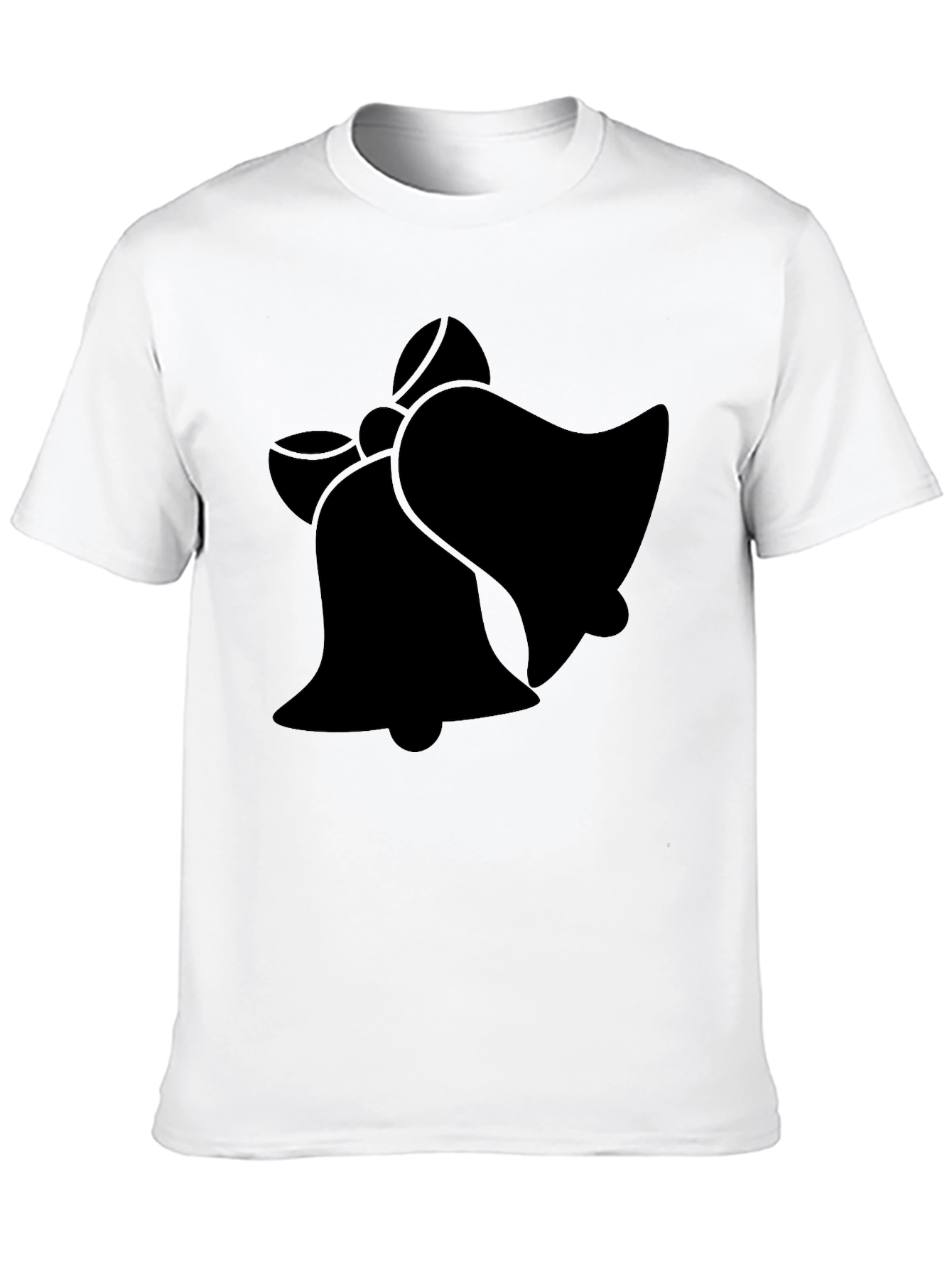 Black Festive Bells Graphic T-Shirt - Black view 10