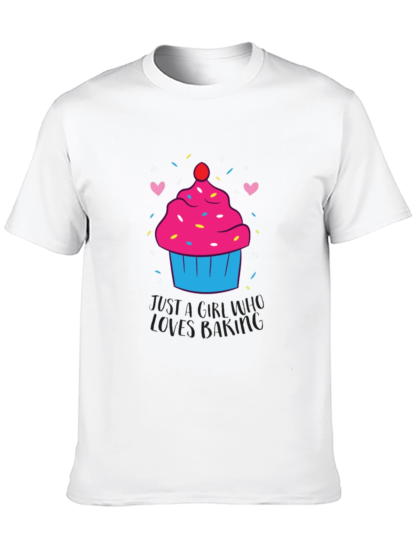 Black Cupcake Baking Lover T-Shirt view 10