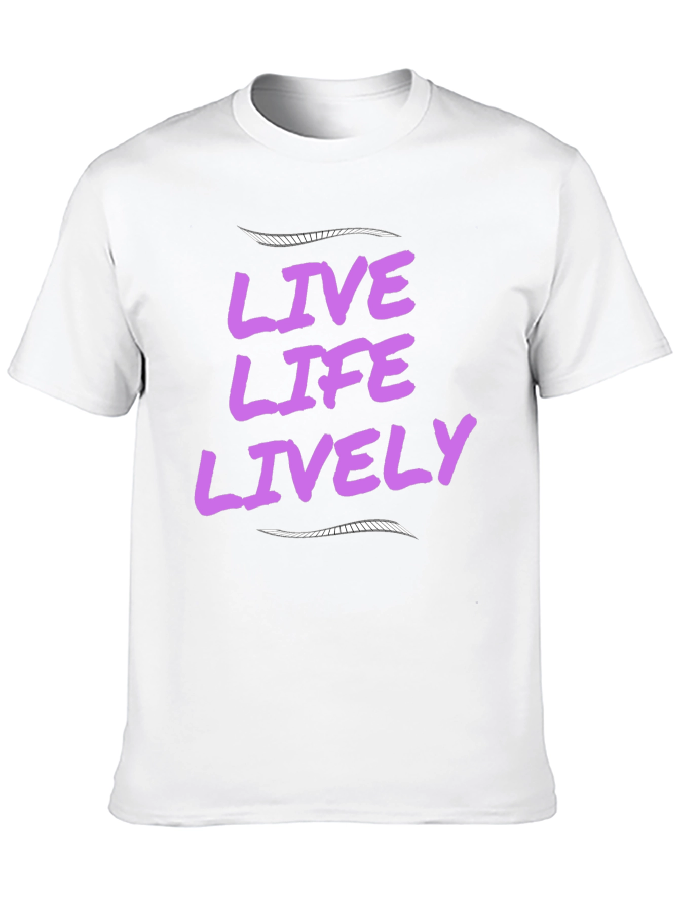 Black Live Life Lively Black T-Shirt view 10