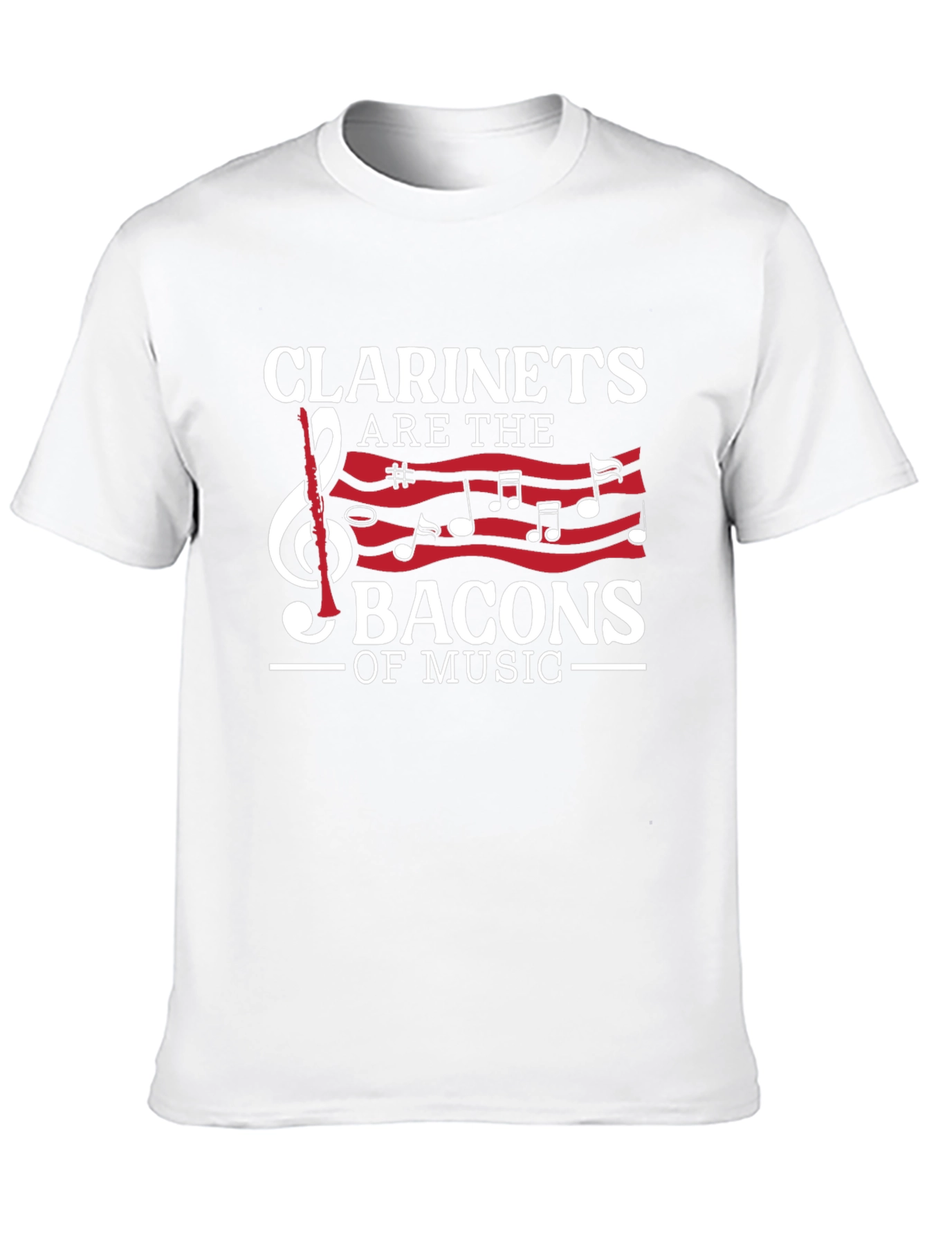 Black Clarinets are the Bacons of Music Graphic T-Shirt view 10