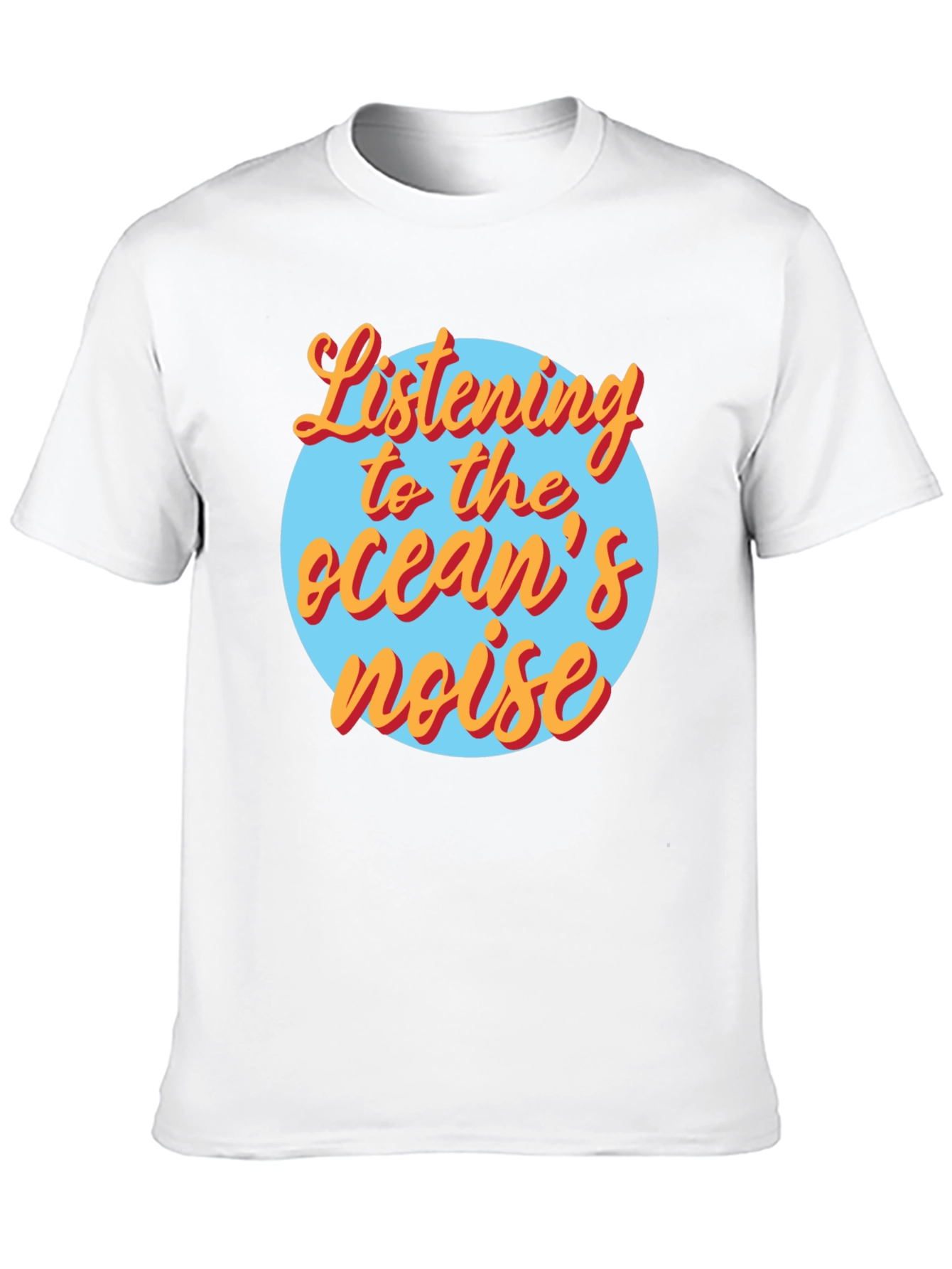 Black Listening to the Ocean's Noise Graphic Tee view 10