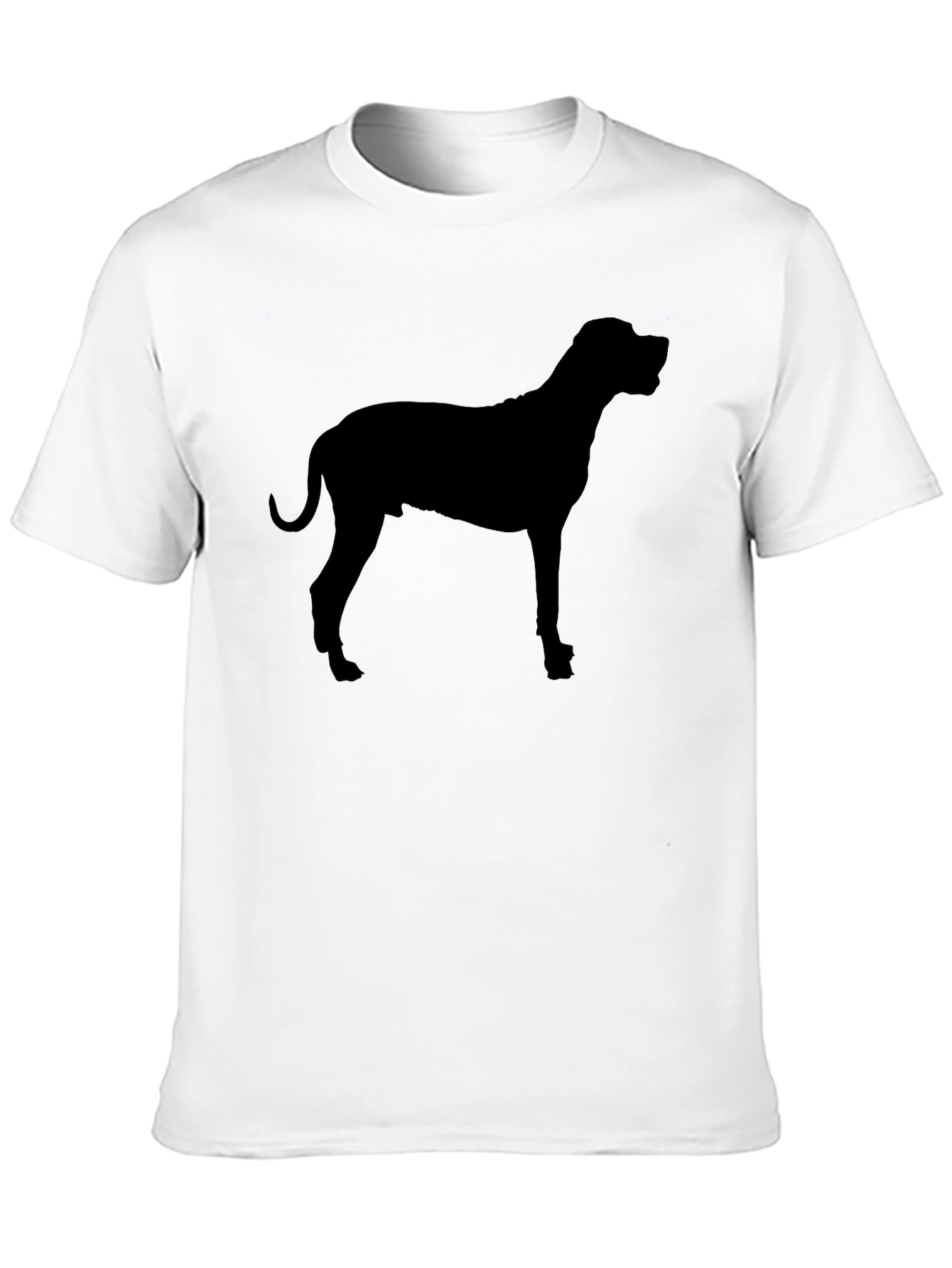 Black Dog Silhouette Graphic Black T-Shirt view 10