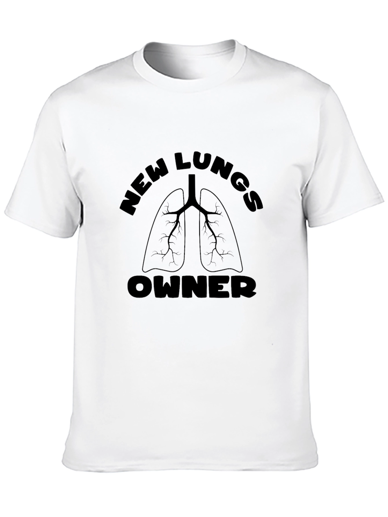 Black New Lungs Owner Graphic T-Shirt - Black view 10