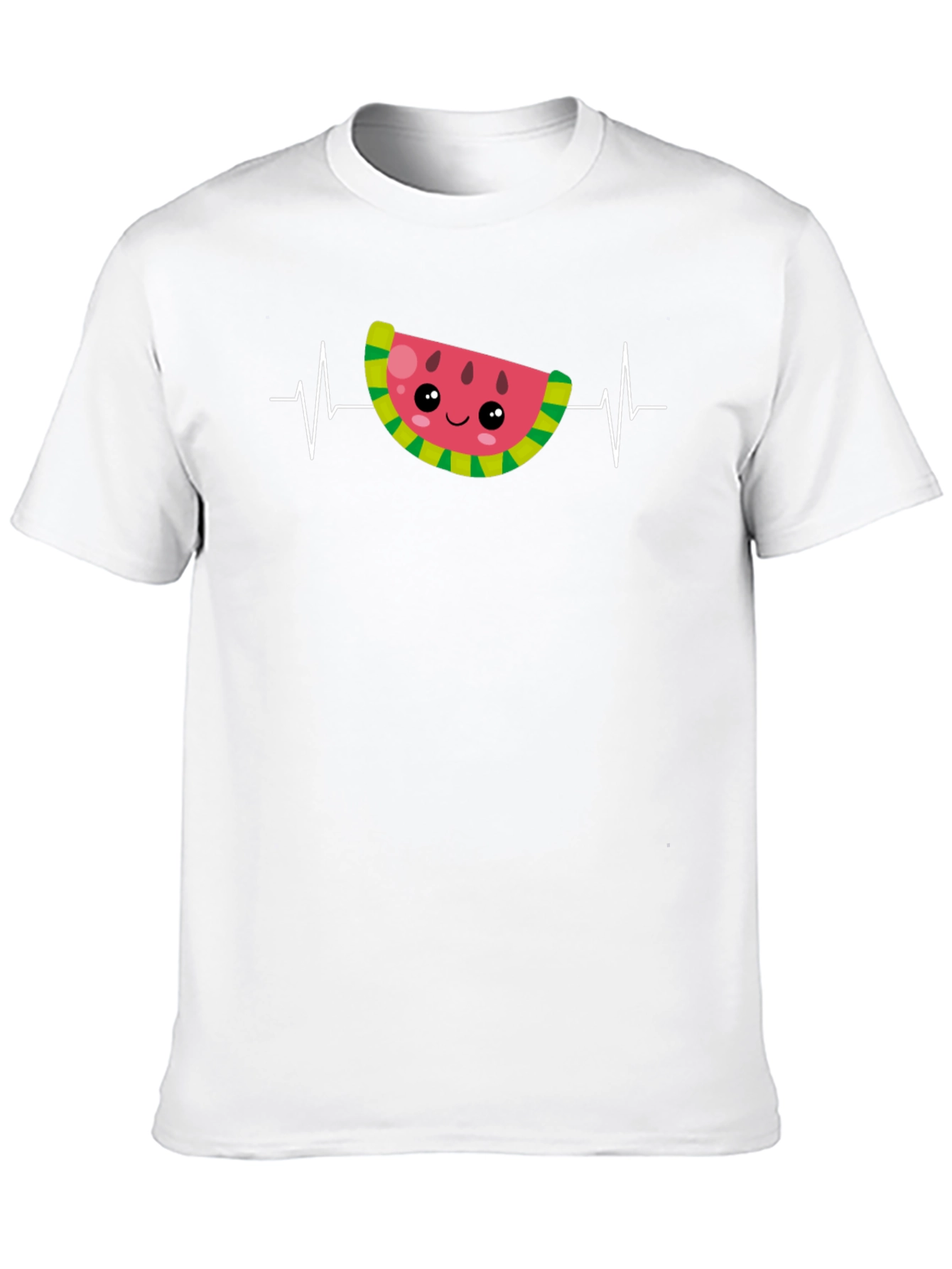 Black Watermelon Heartbeat Black T-Shirt view 10