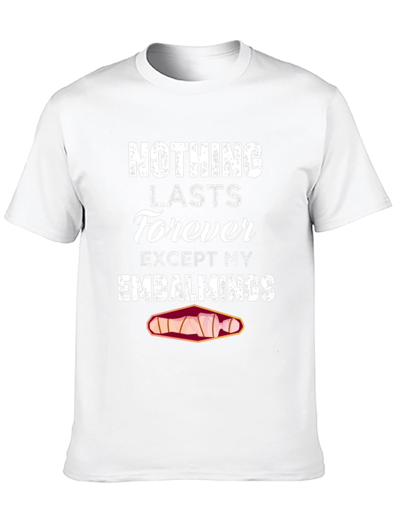 Black Nothing Lasts Forever Embalming T-Shirt view 10