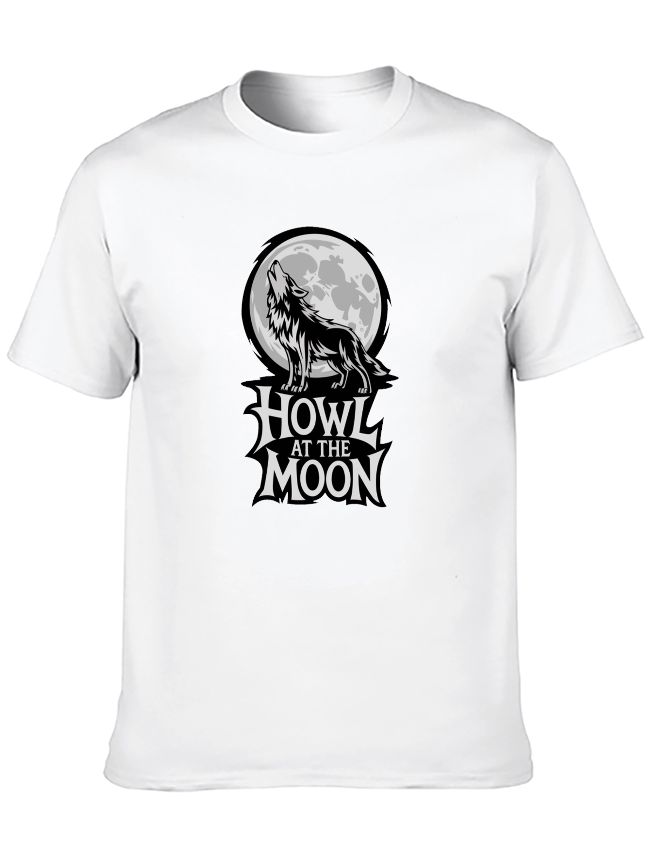 Black Howl at the Moon Graphic T-Shirt - Black view 10