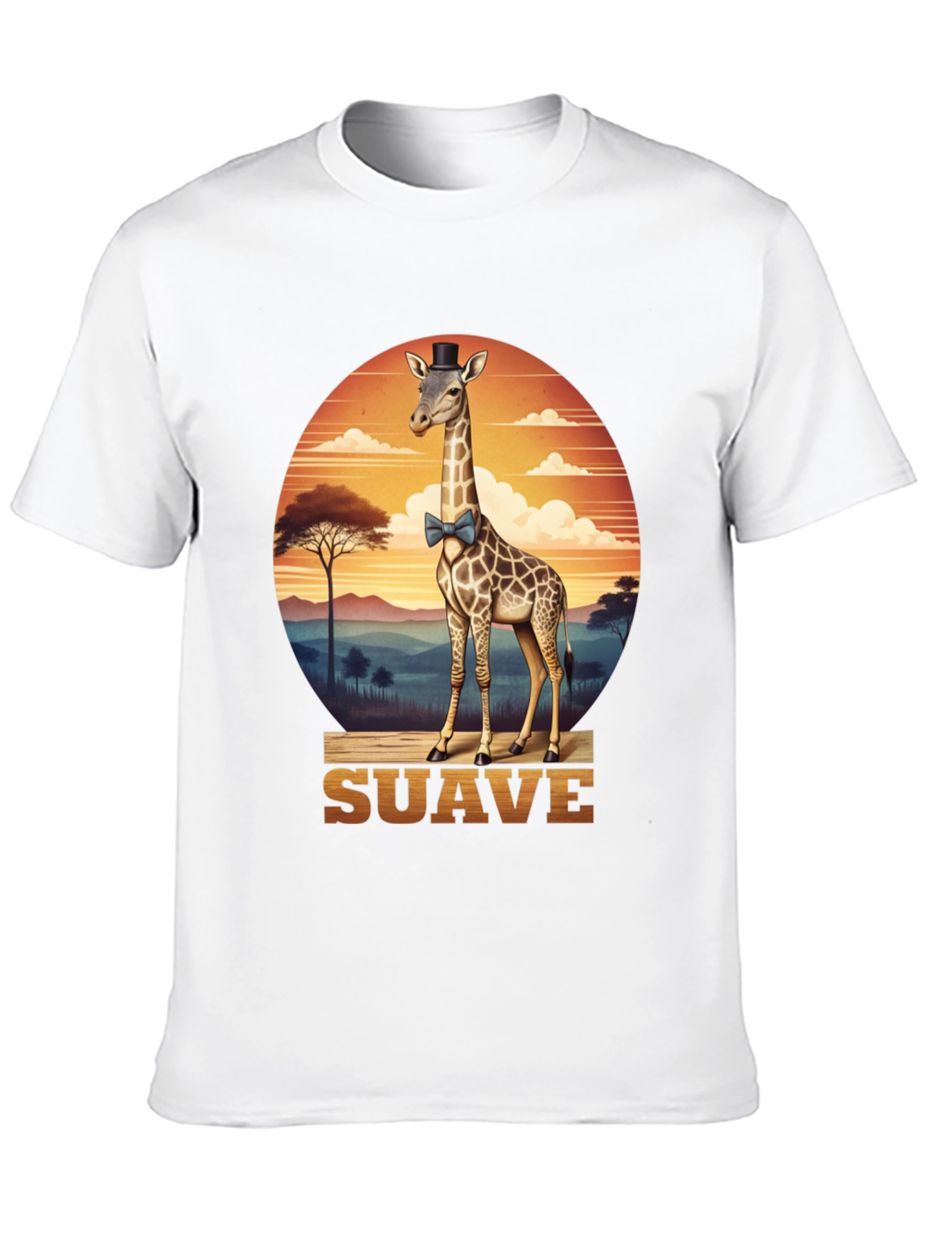 Black Suave Giraffe T-Shirt view 10