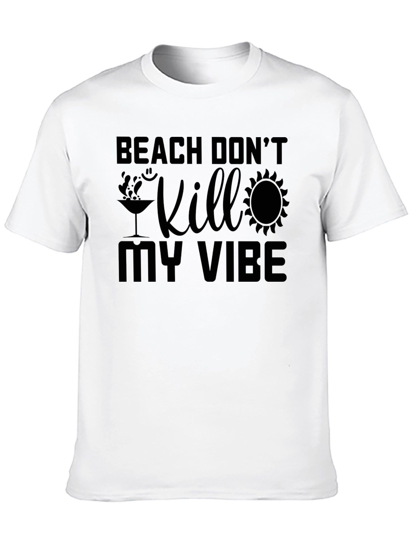 Black Beach Don't Kill My Vibe Graphic Tee view 10