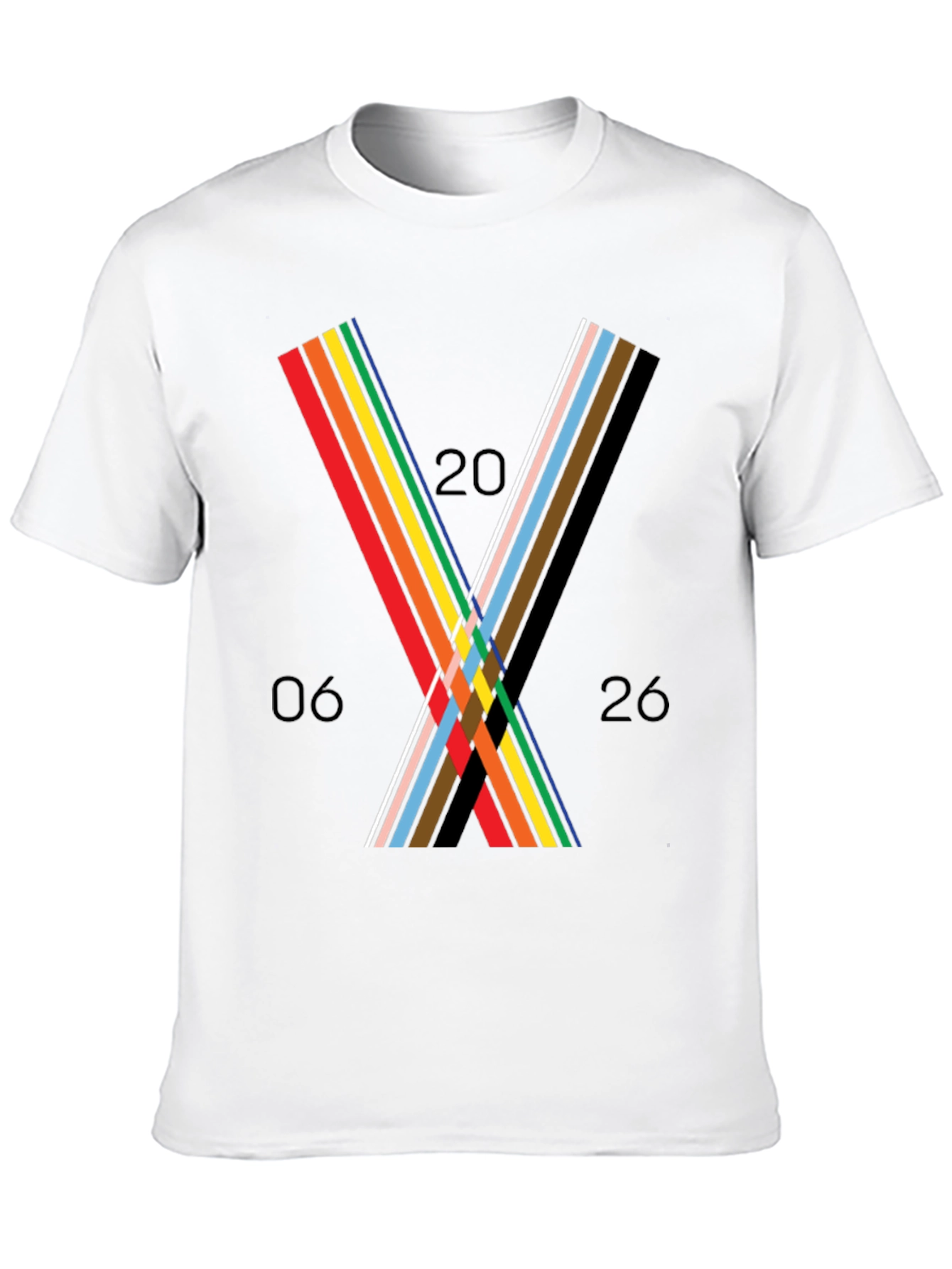 Black Abstract Graphic Tee - Unisex Black T-Shirt view 10