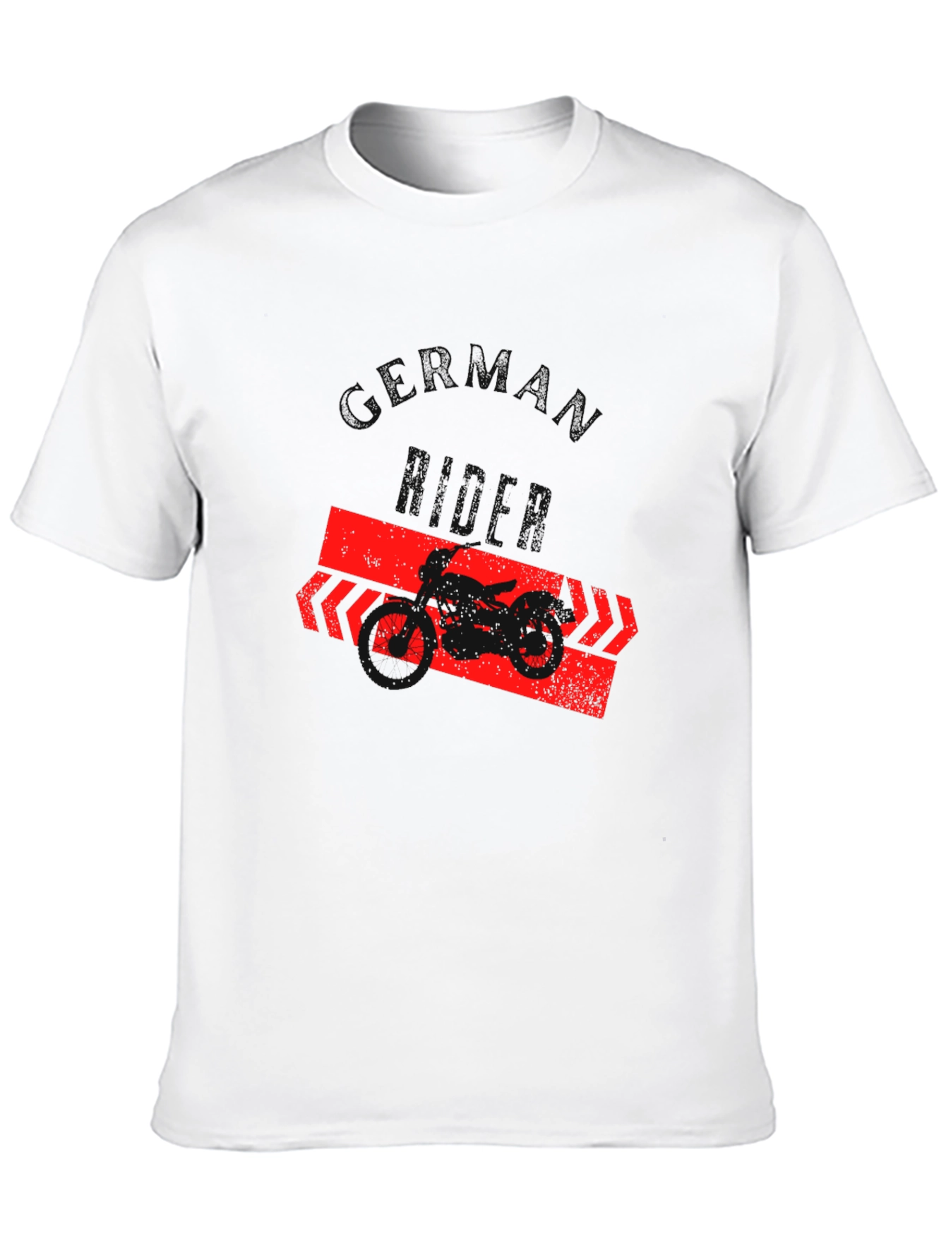 Black German Rider T-Shirt - Black, Motorcycle Graphic Tee view 10