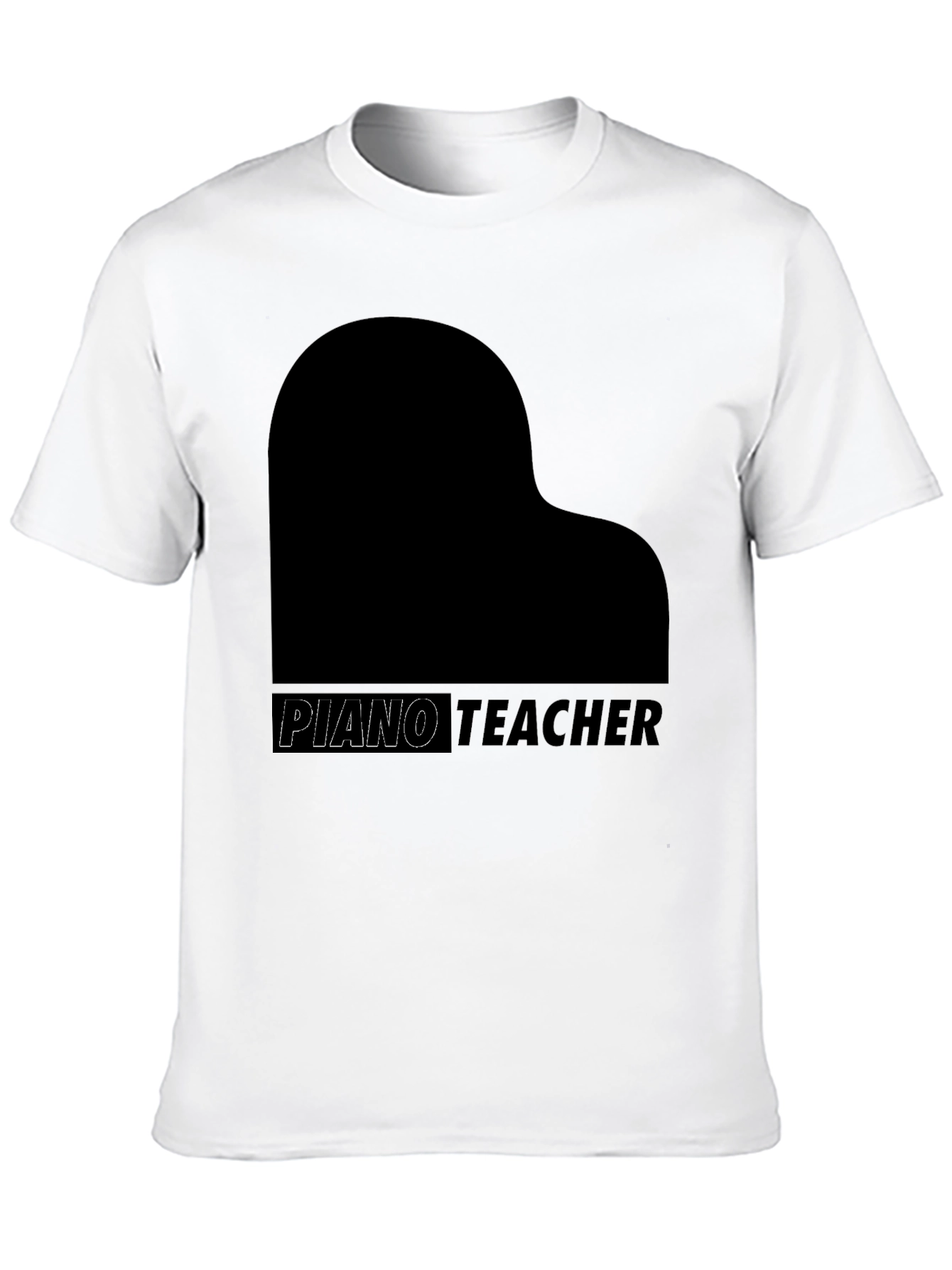 Piano Teacher Graphic Black T-Shirt - 10