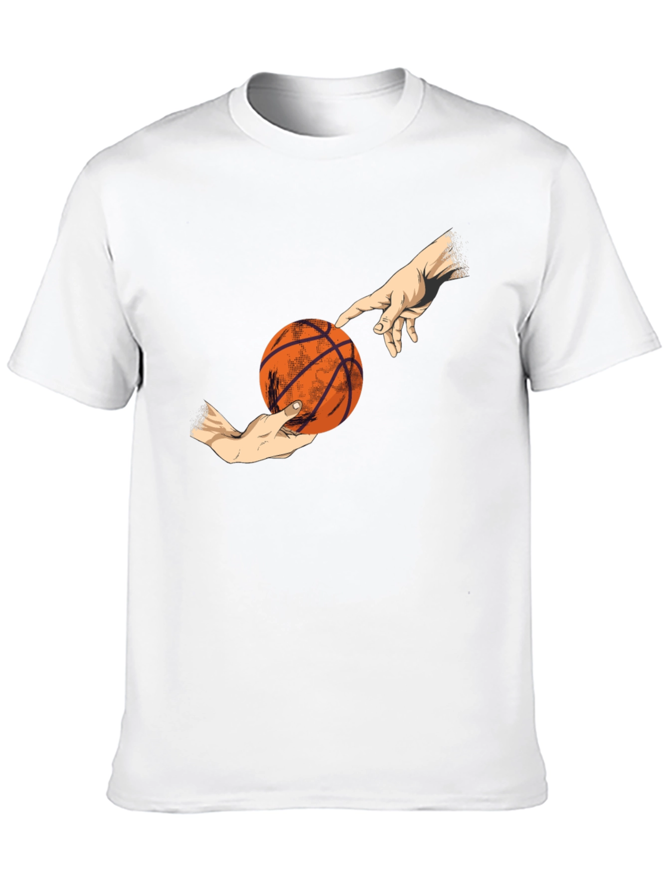 Black Basketball Creation T-Shirt - Artistic Sports Tee view 10
