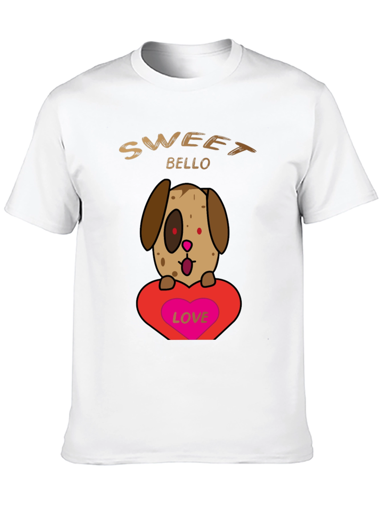 Black Sweet Bello Dog Lover T-Shirt view 10