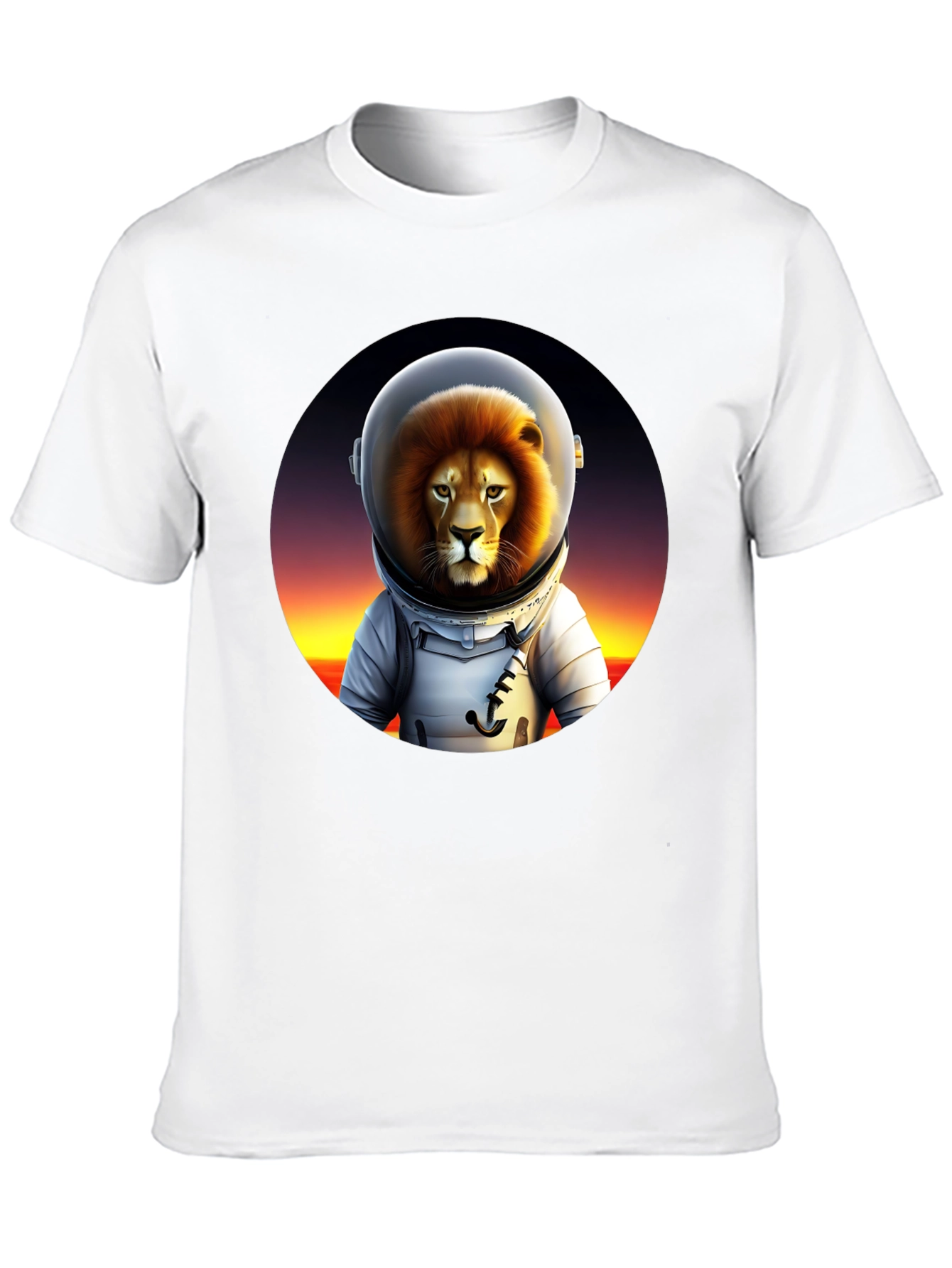 Black Lion Astronaut T-Shirt - Space Explorer Tee view 10
