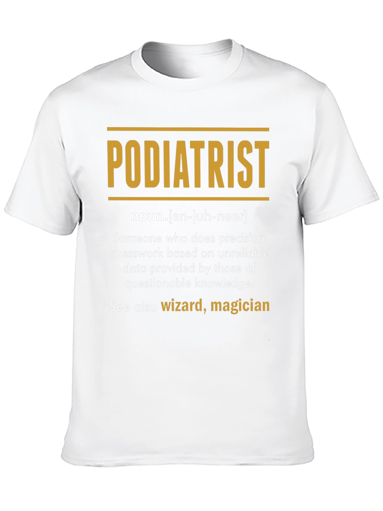 Black Funny Podiatrist Definition Black T-Shirt view 10
