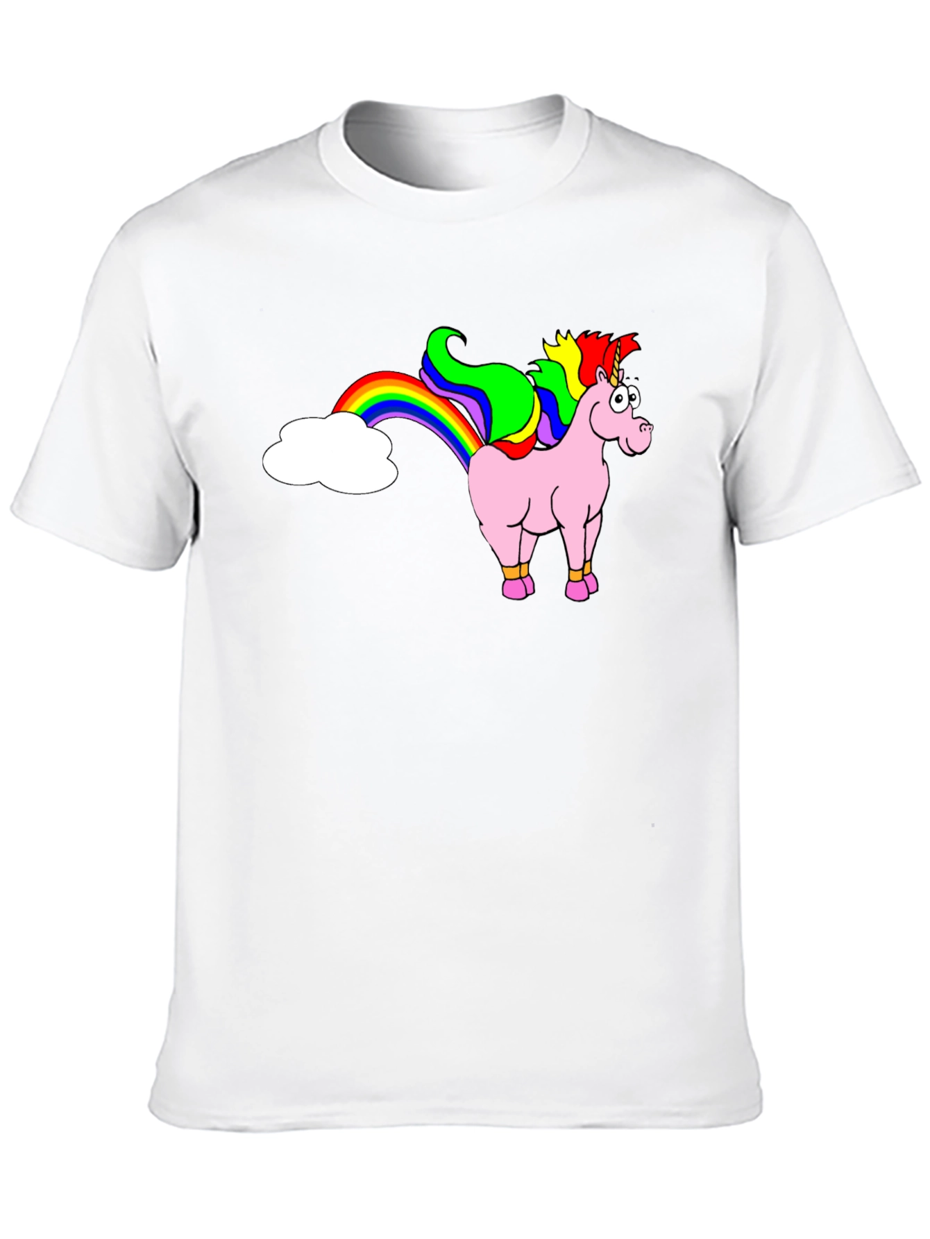 Black Unicorn Rainbow Funny Graphic Tee view 10
