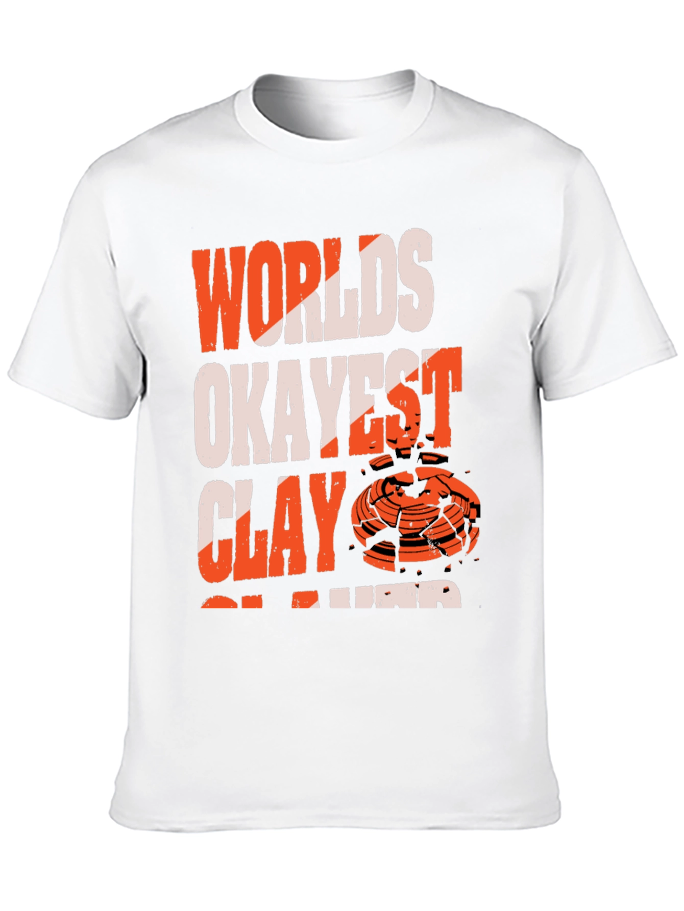 Black World's Okayest Clay Shooter T-Shirt view 10