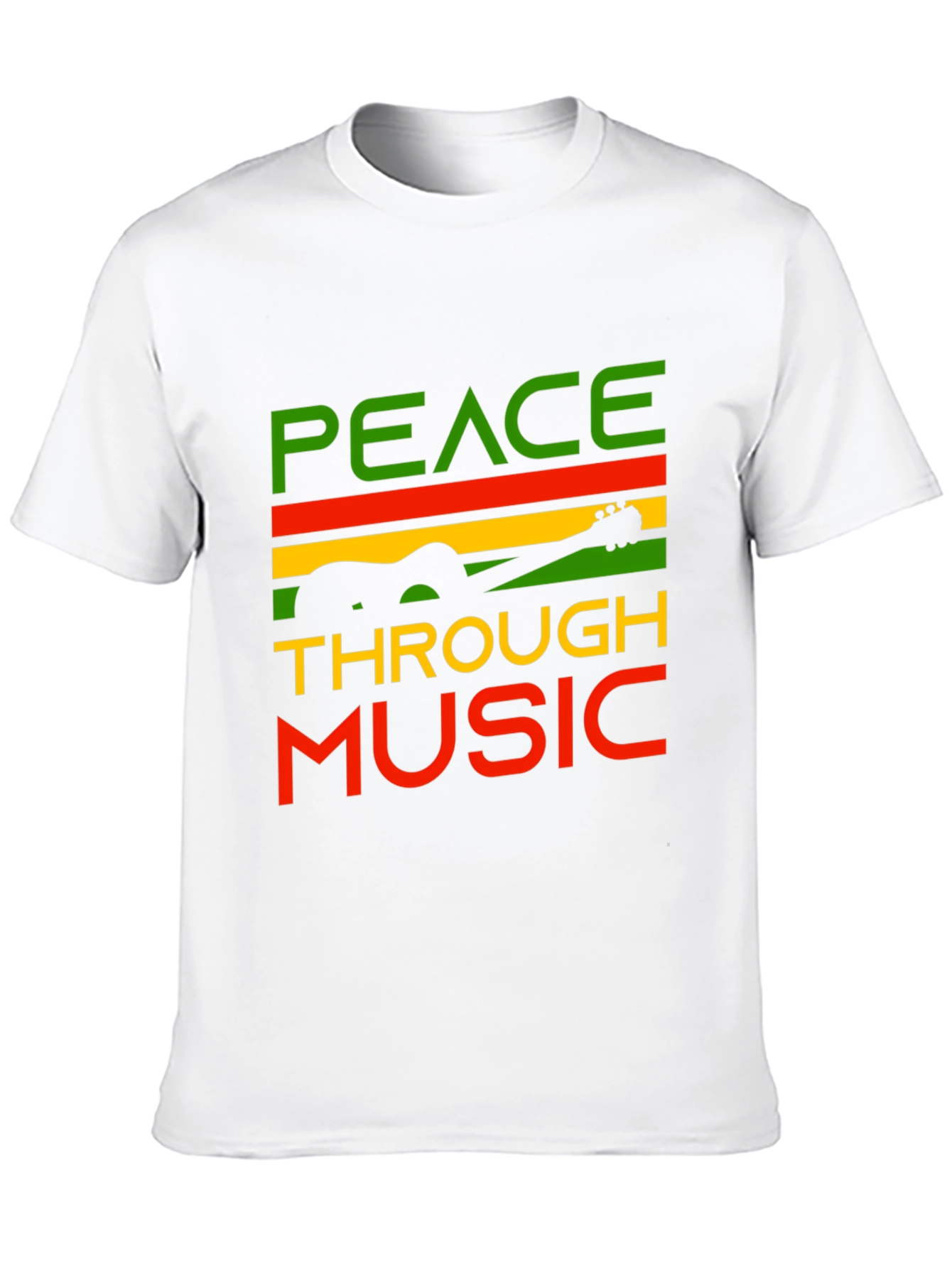 Black Peace Through Music Graphic Tee view 10