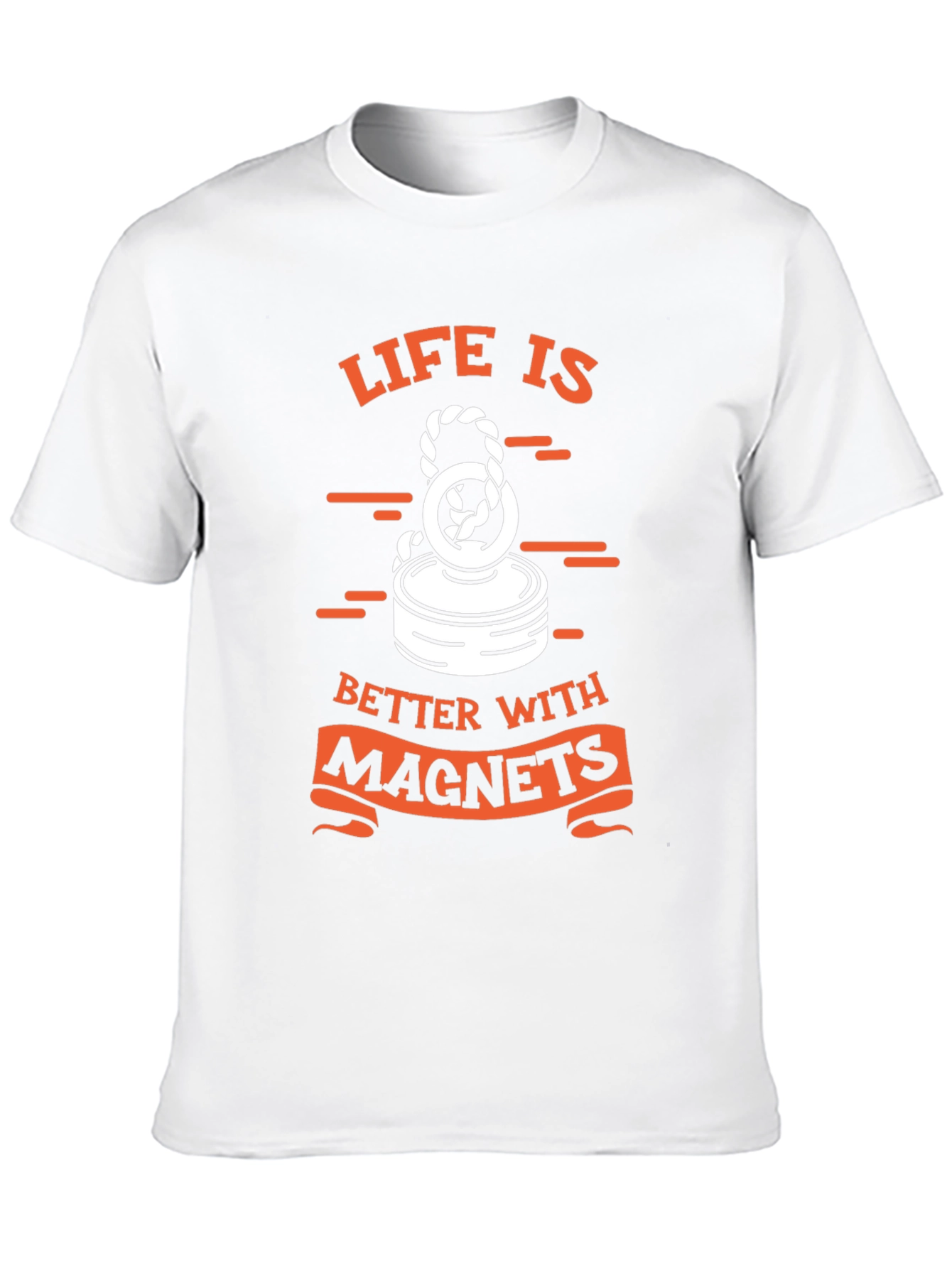 Life is Better with Magnets Black T-Shirt - 10