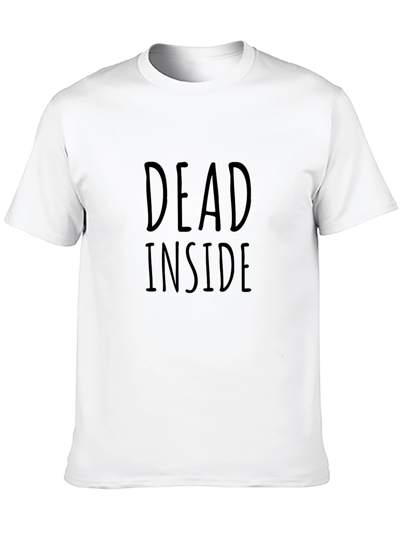 Black Dead Inside Graphic Print T-Shirt view 10